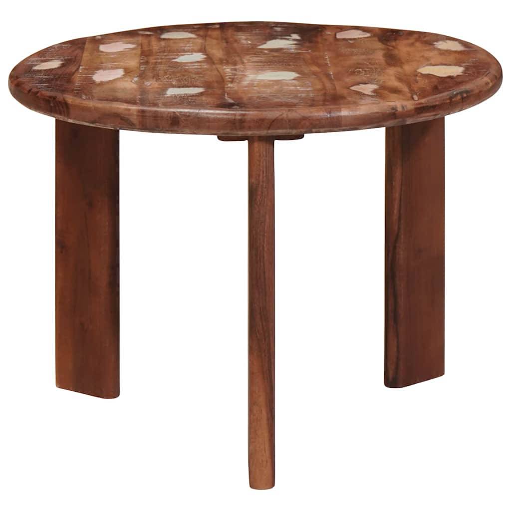 vidaXL Nesting-Couchtische 2 pcs Mehrfarbig Massives Altholz