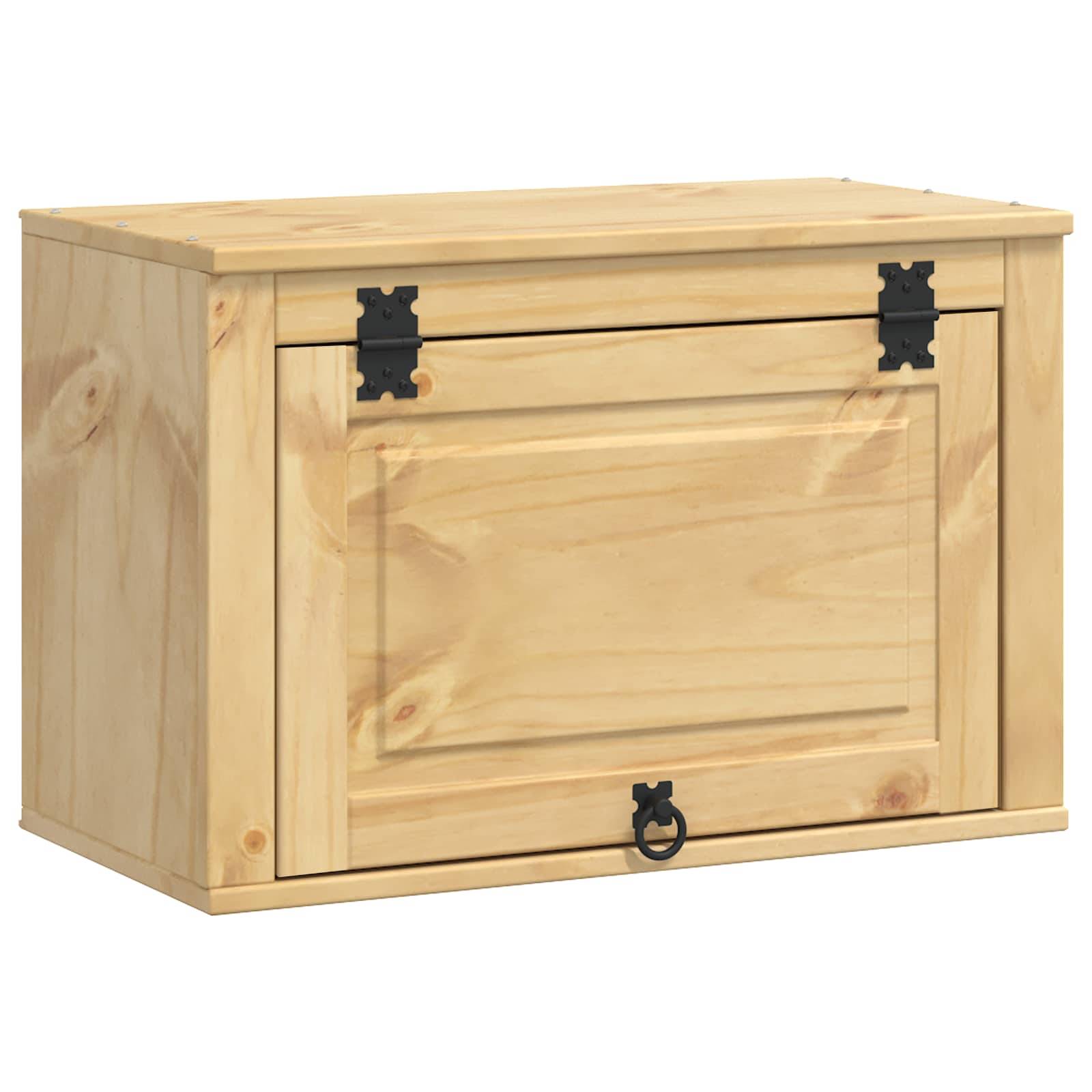 vidaXL Schrank SKI Honigbraun 60 x 32 x 40 cm Massives Kiefernholz