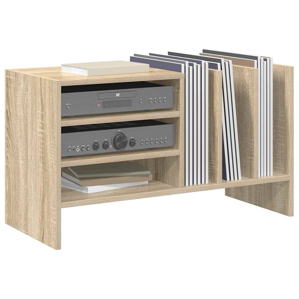 vidaXL Schallplattenschrank mit Regal Sonoma-Eiche 78,5 x 35 x 45 cm
