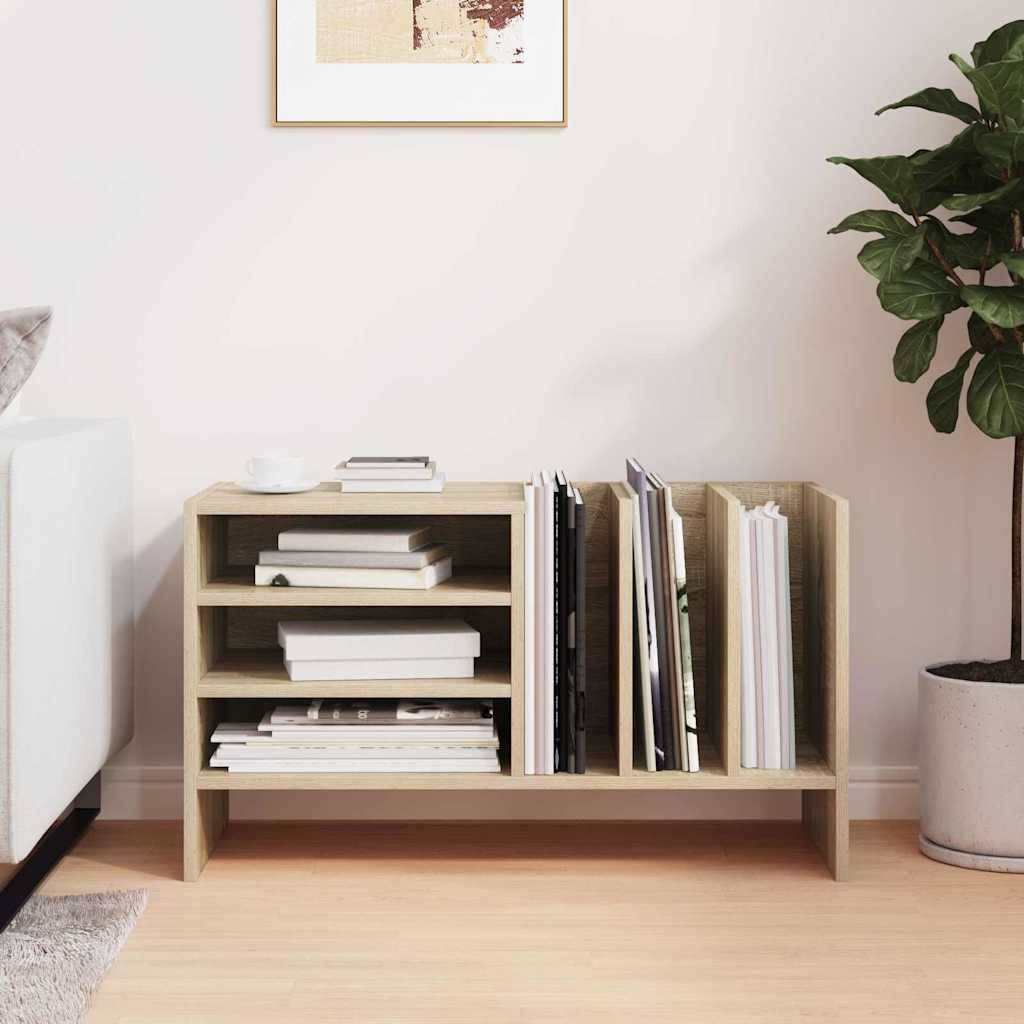 vidaXL Schallplattenschrank mit Regal Sonoma-Eiche 78,5 x 35 x 45 cm