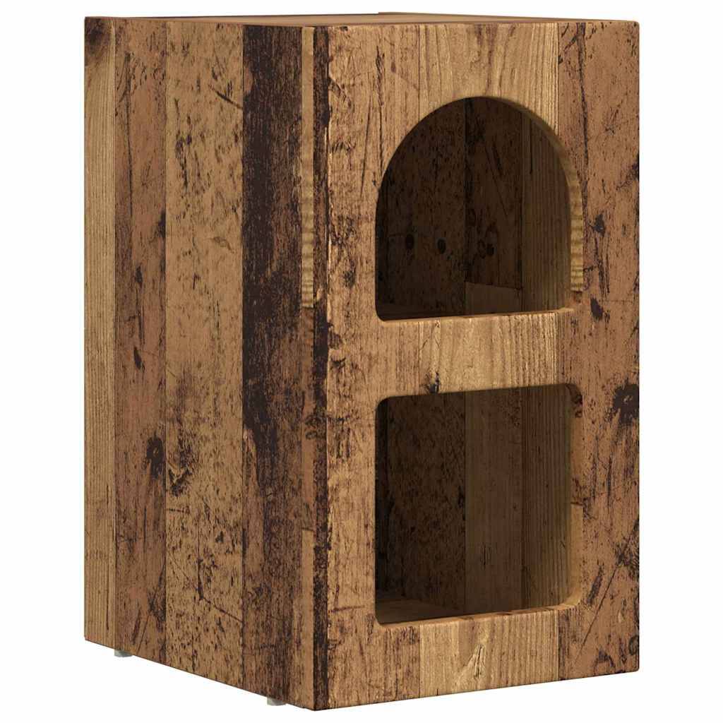 vidaXL Nachttisch Altholz 29,5 x 33,5 x 50 cm Holzwerkstoff
