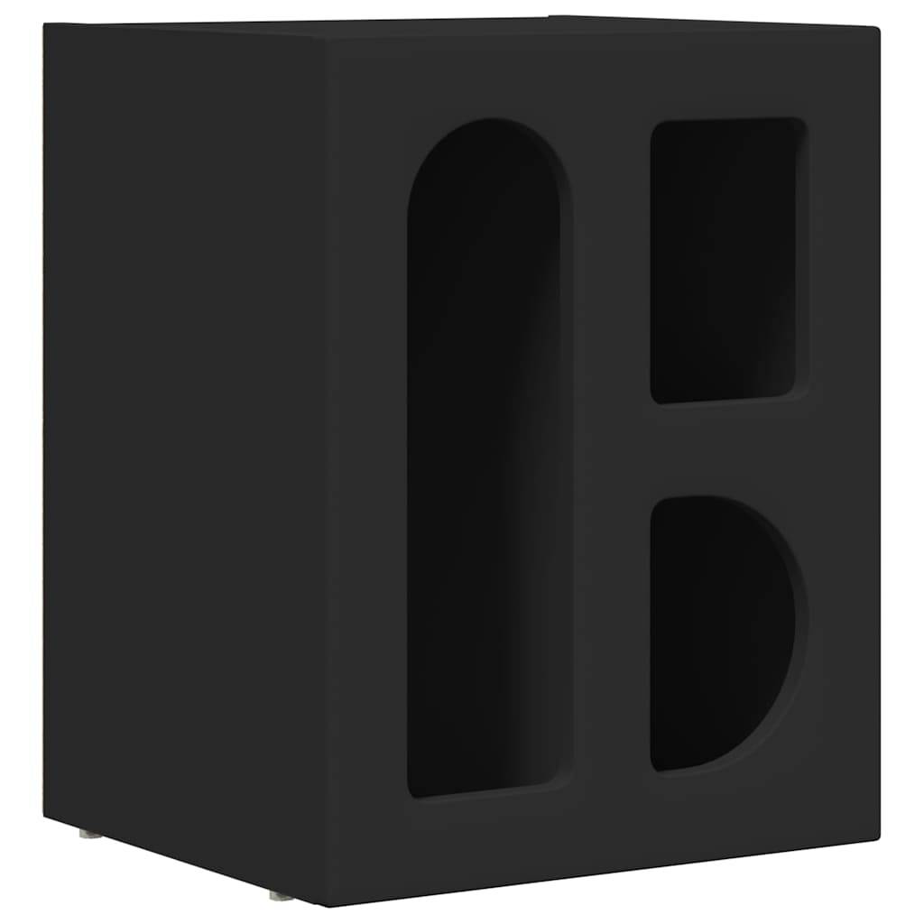 vidaXL Nachttisch Schwarz 40 x 35 x 50 cm Holzwerkstoff