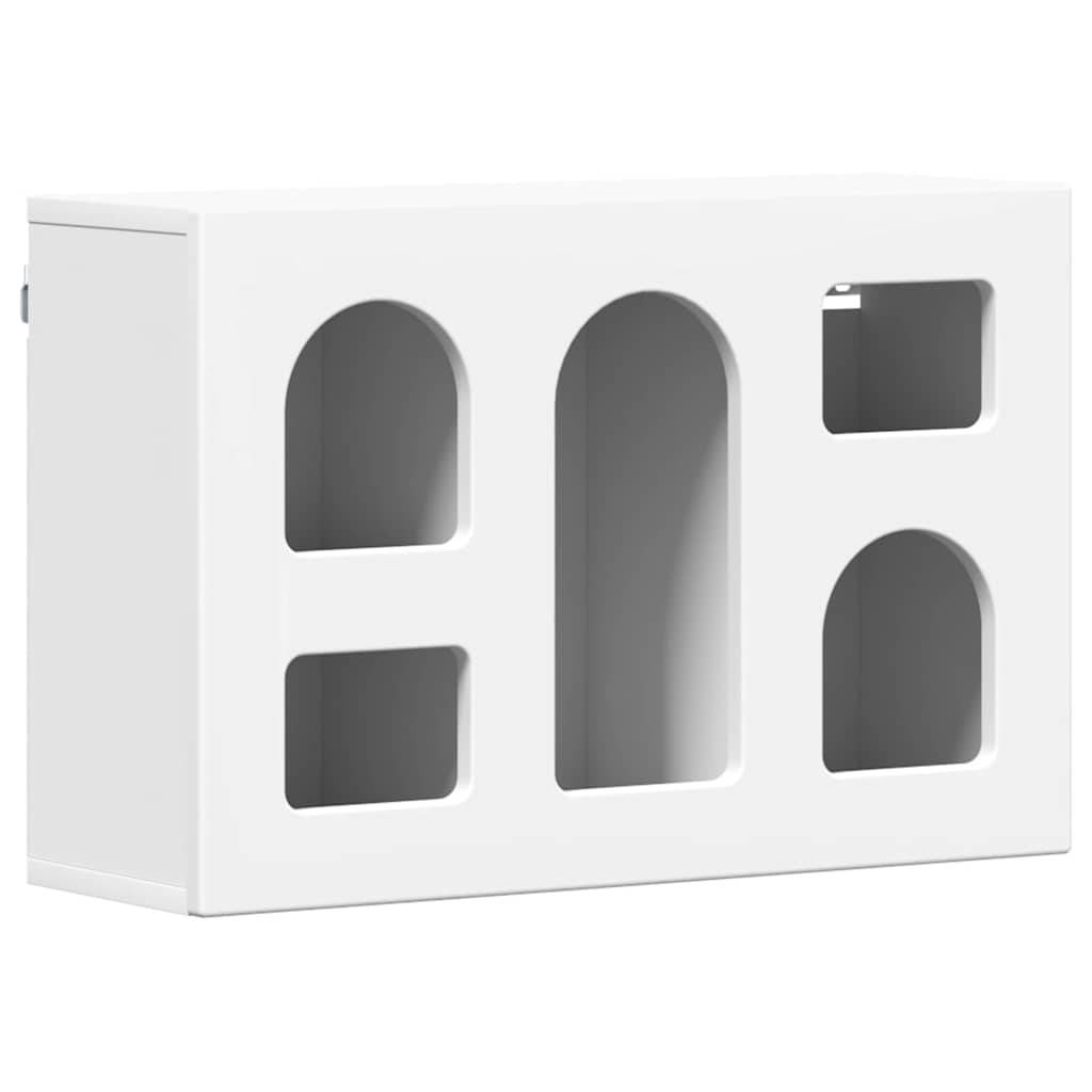 vidaXL Hängeschrank mit Regal Weiß 60 x 20 x 40 cm Holzwerkstoff