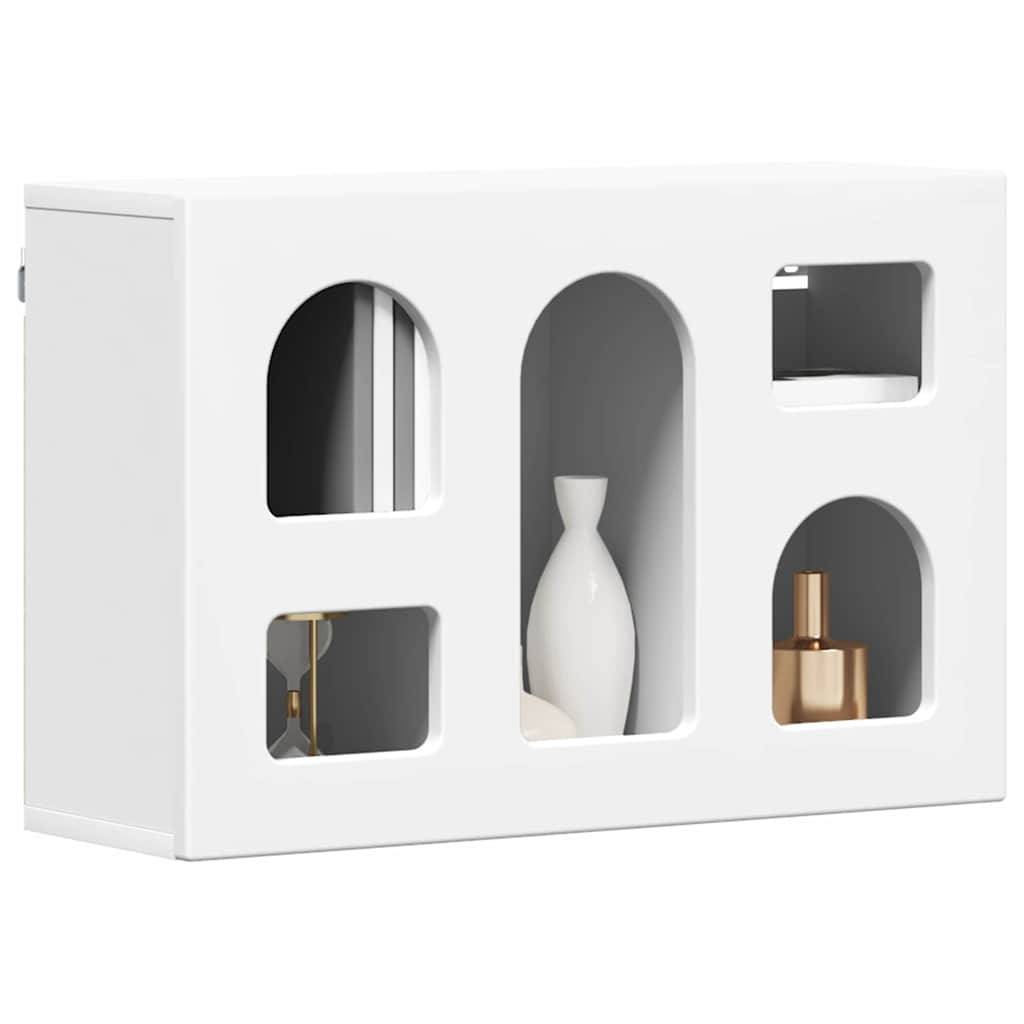 vidaXL Hängeschrank mit Regal Weiß 60 x 20 x 40 cm Holzwerkstoff