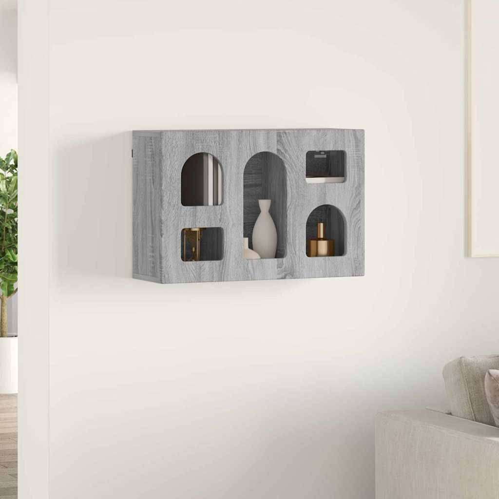 vidaXL Hängeschrank Graues Sonoma 60 x 20 x 40 cm Holzwerkstoff