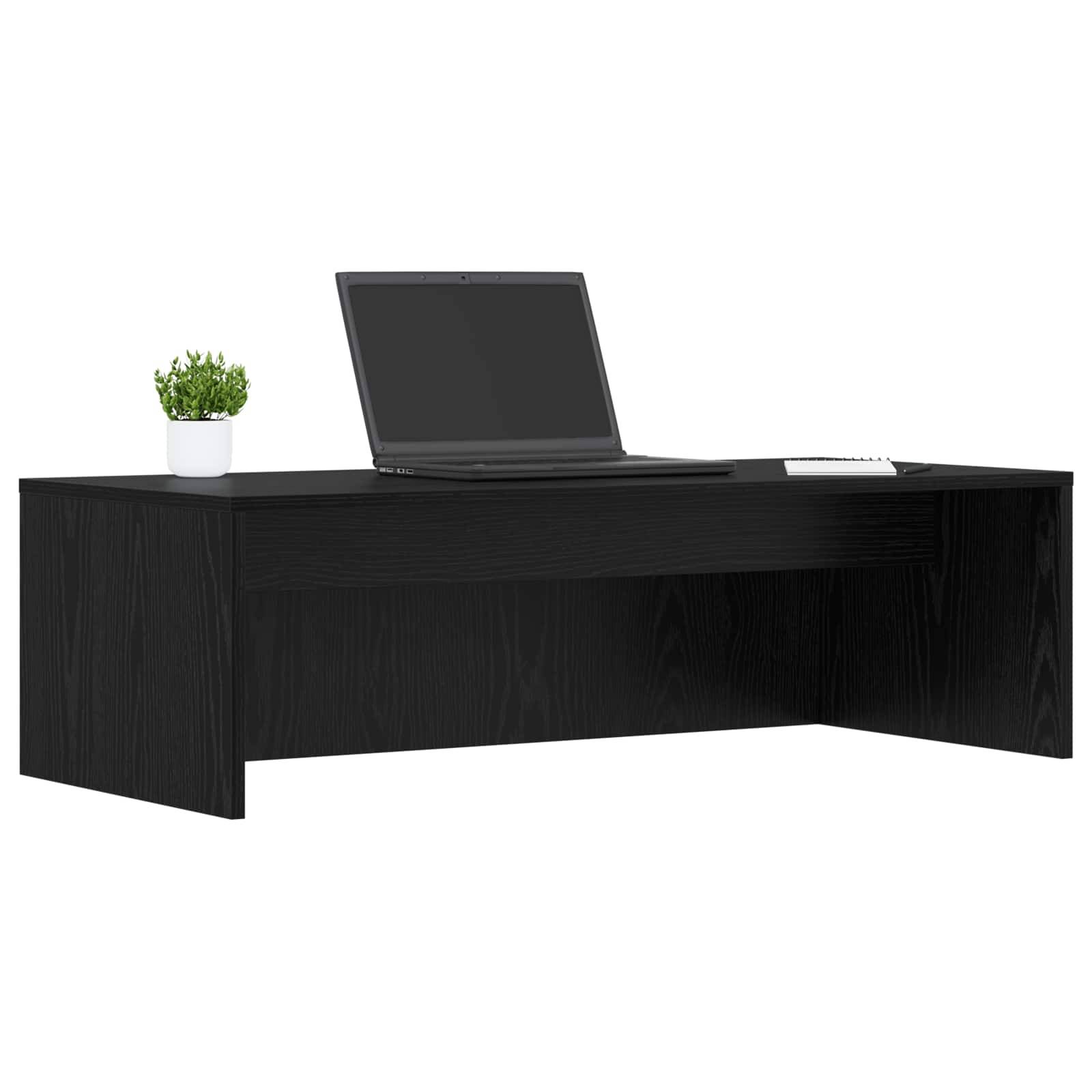 vidaXL Wandtisch Schwarz Eichen-Optik 100 x 45 x 30 cm Holzwerkstoff