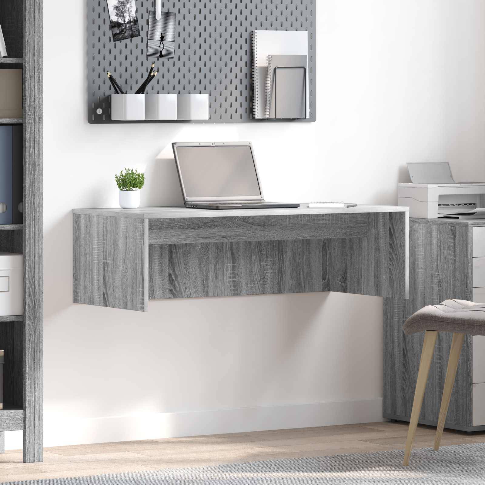 vidaXL Wandtisch Graues Sonoma 100 x 45 x 30 cm Holzwerkstoff