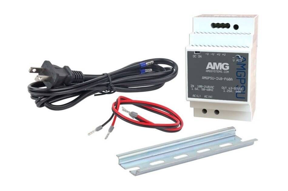 AMG Systems AMGPSU-I48-P60A-K, 52VDC, 60W (1,15A) industrielles Hutschienennetzteil, inklusive EU Netzkabel