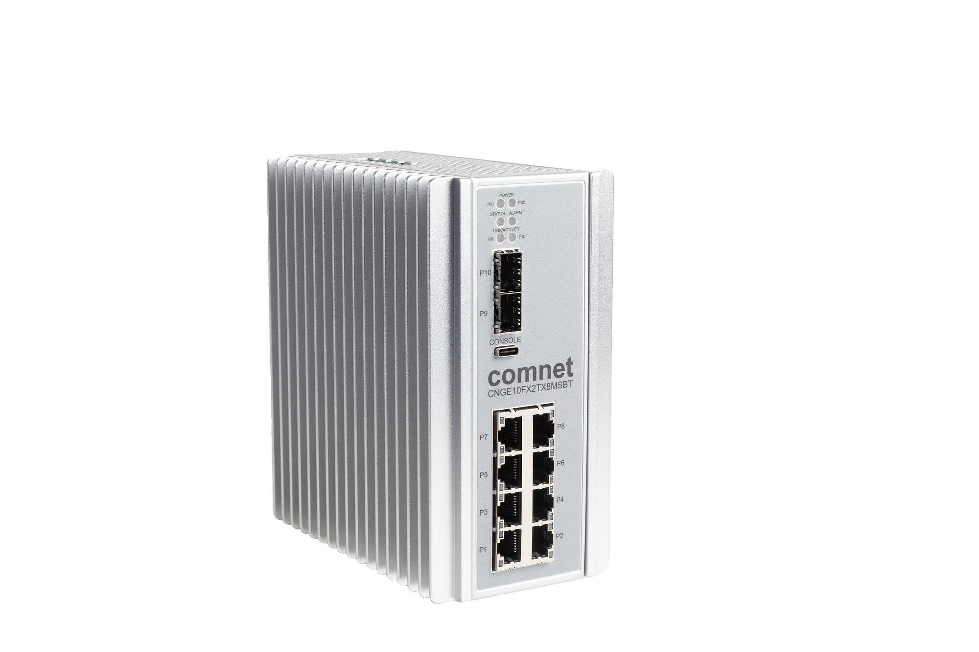 CNGE10FX2TX8MSBT, Ethernet Switch, managed, 8x RJ45 Gbit, 2x 2,5G SFP, 90W PoE