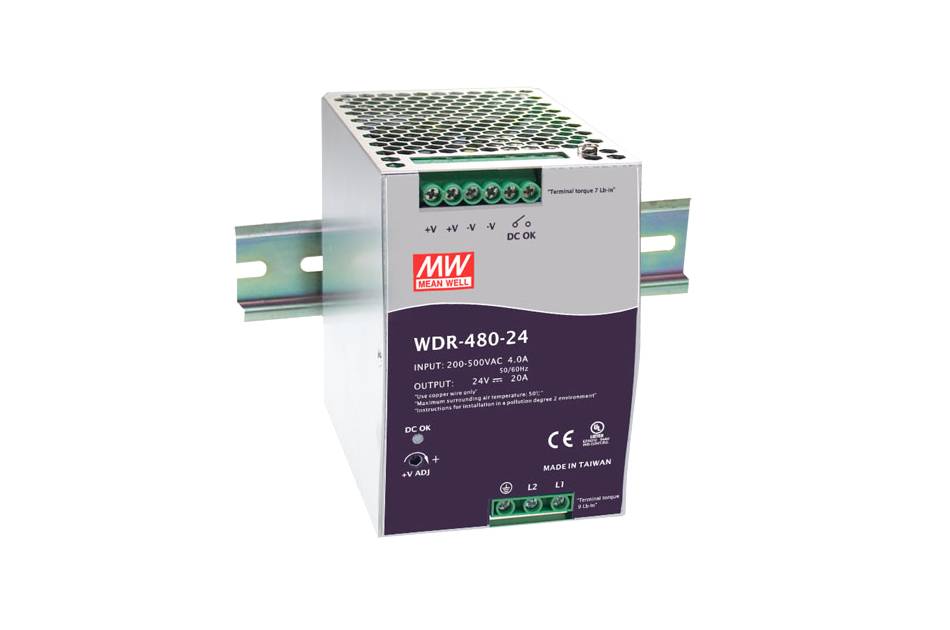Jetrics WDR-480-48 Industrie Netzteil, DIN, Eingang 230VAC, Ausgang 48VDC, für DIN RAIL Hutschienenmontage TS-35 Betrie