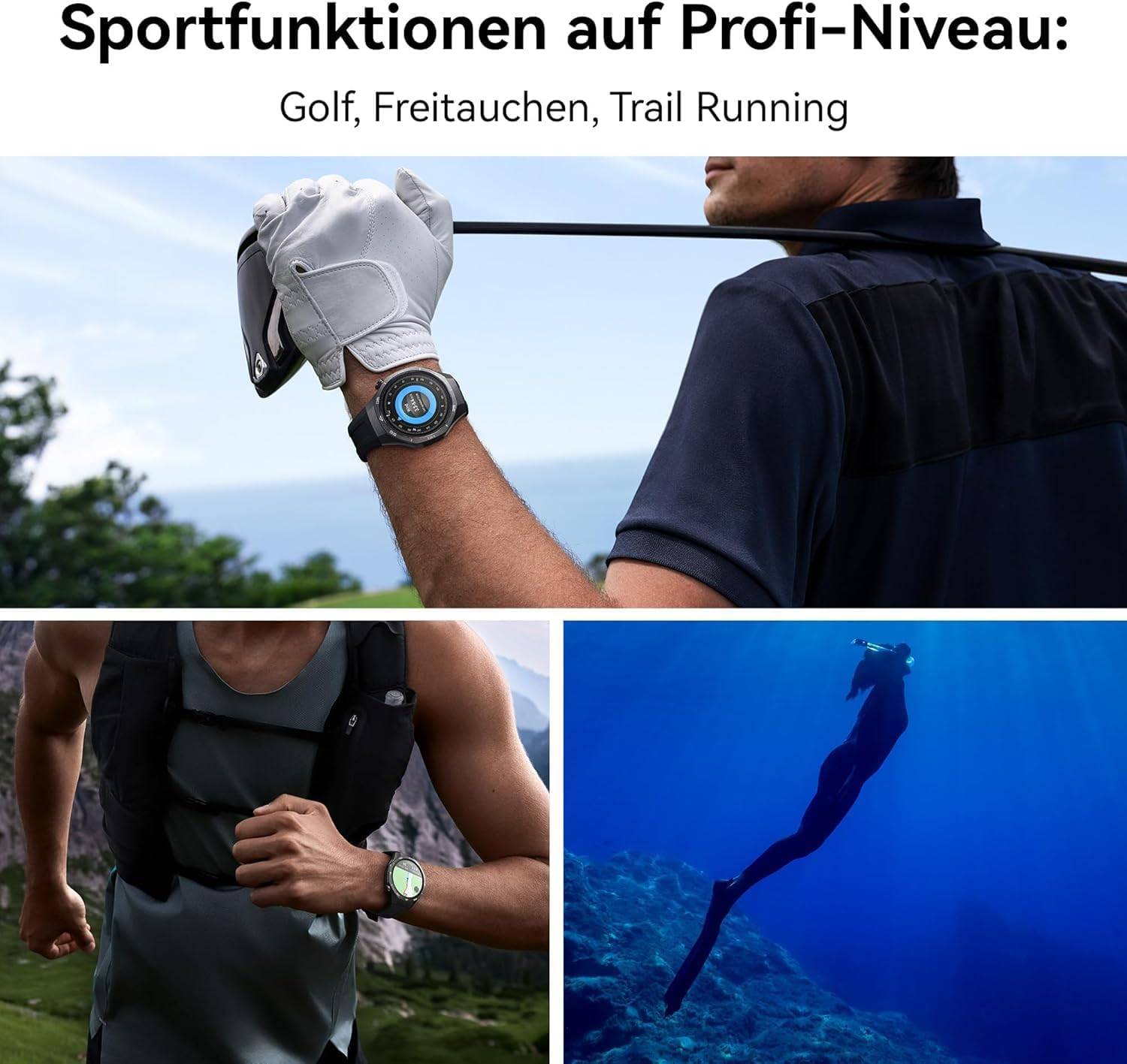 HUAWEI Watch GT 5Pro 46 mm Smartwatch Health-Tracking EKG GPS iOS &Android black