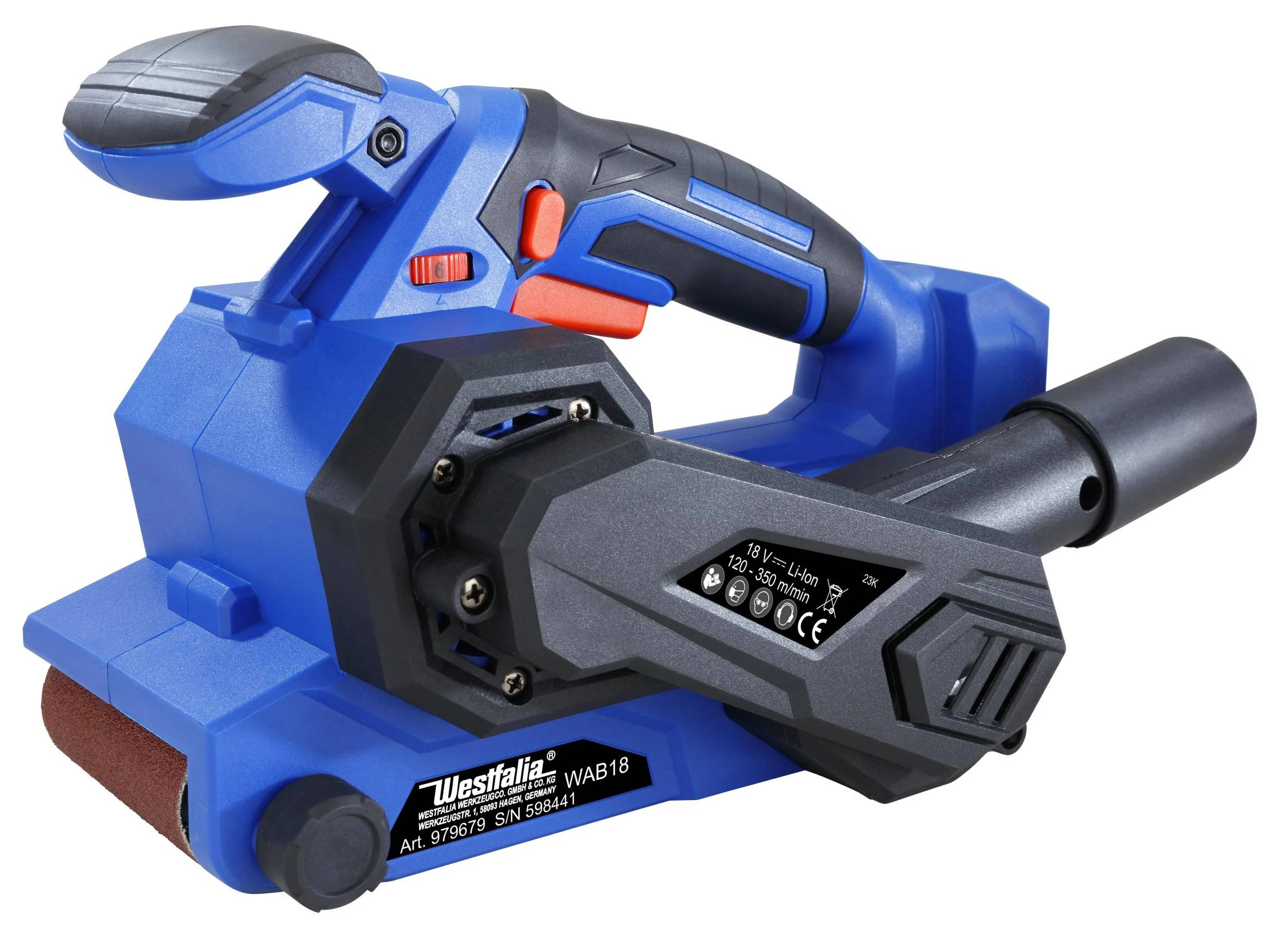 Bandschleifer WABS18 18 Volt (ohne Akku und Ladegerät)