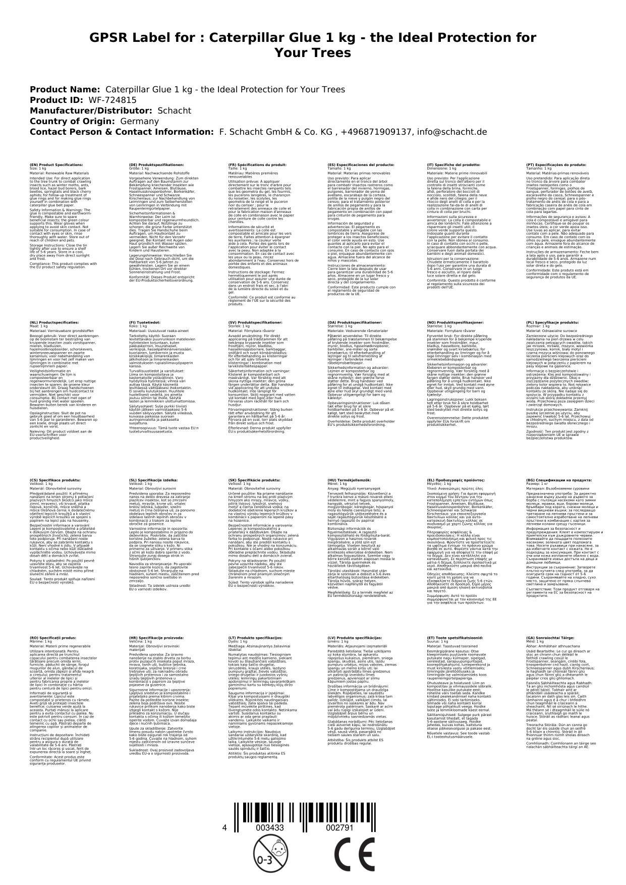 Raupenleim 1 kg - der Ideale Schutz für Ihre Bäume