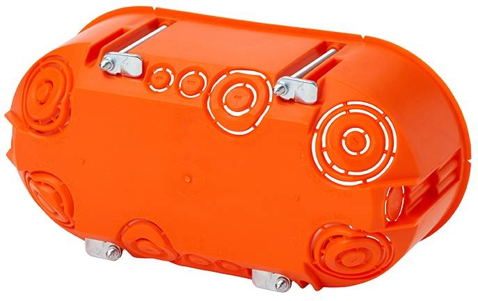 F-TRONIC Hohlwanddose E118, doppelt, T 47 mm