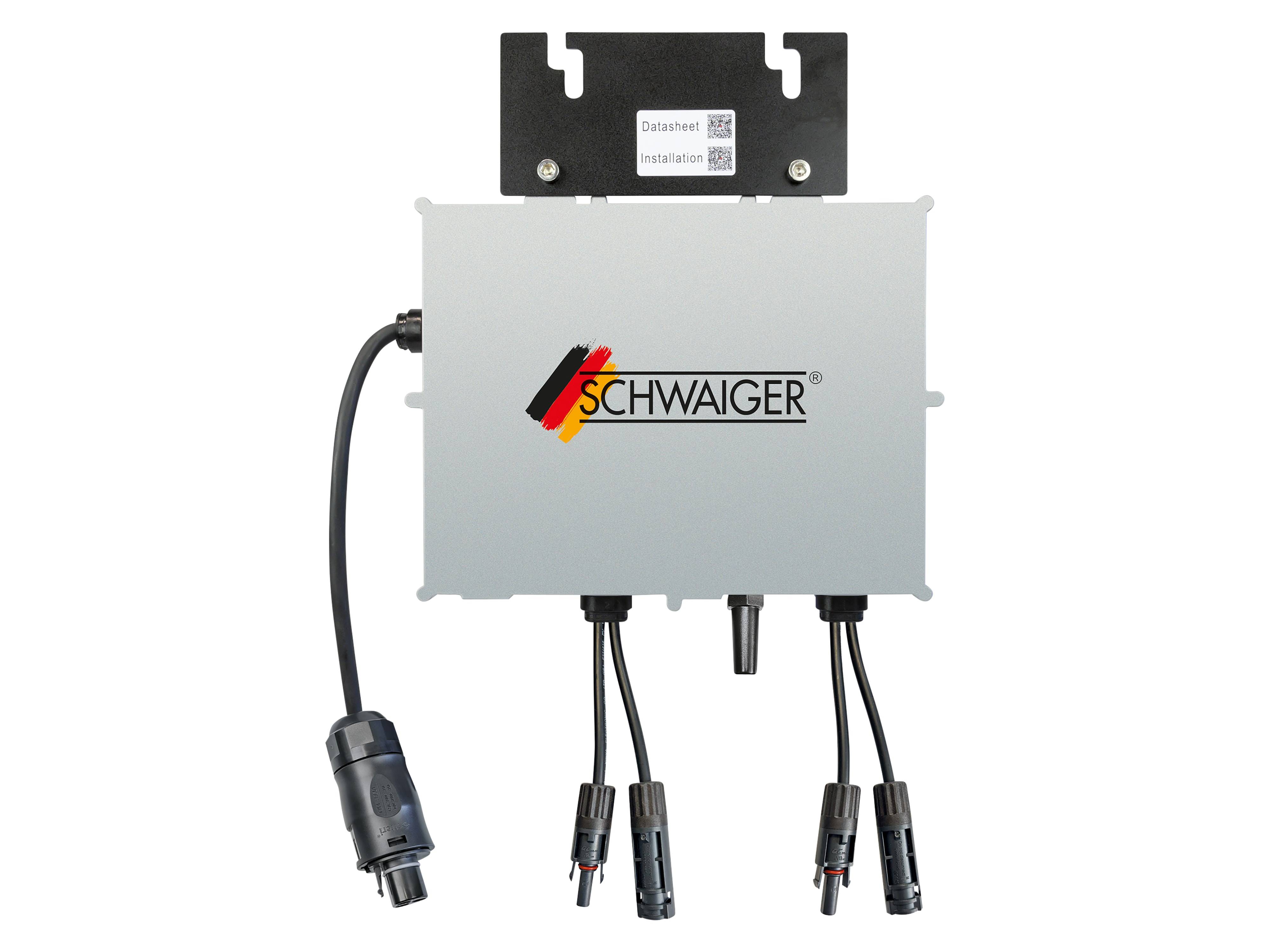 SCHWAIGER Wechselrichter SOWR0800, 800 W, mit 5 m Anschlusskabel