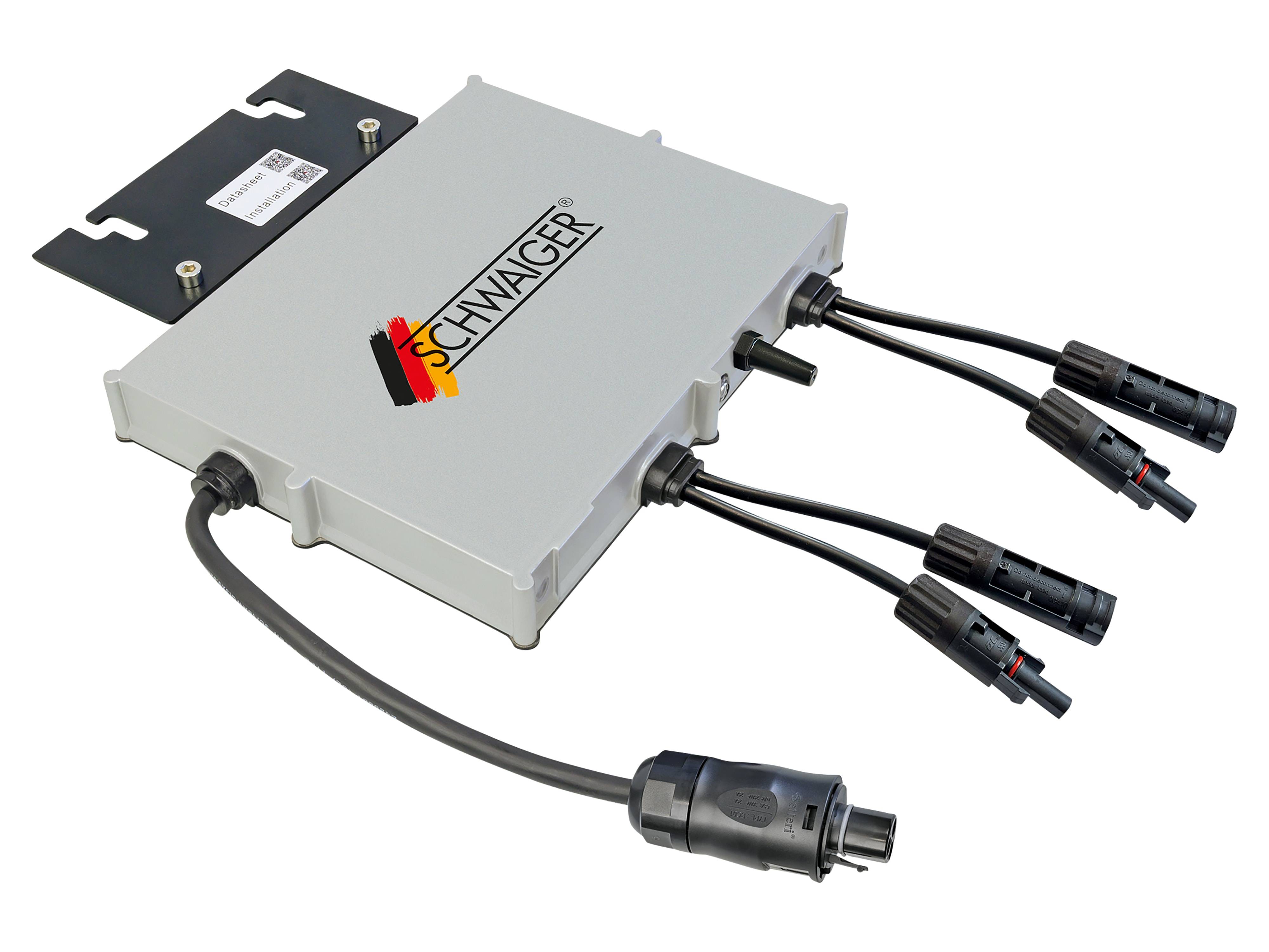 SCHWAIGER Wechselrichter SOWR0800, 800 W, mit 5 m Anschlusskabel