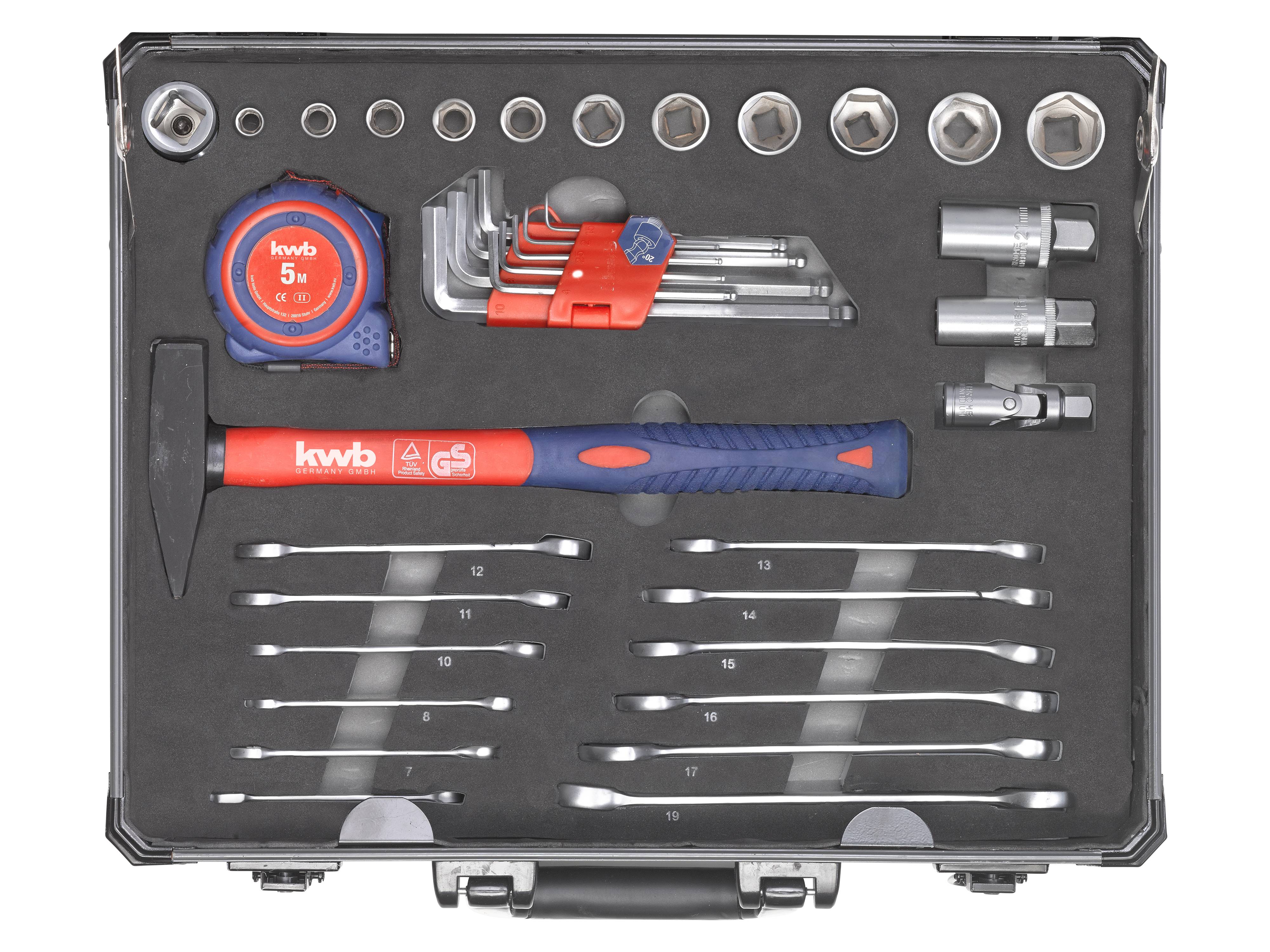 KWB Werkzeugkoffer, 370740, 51-teilig