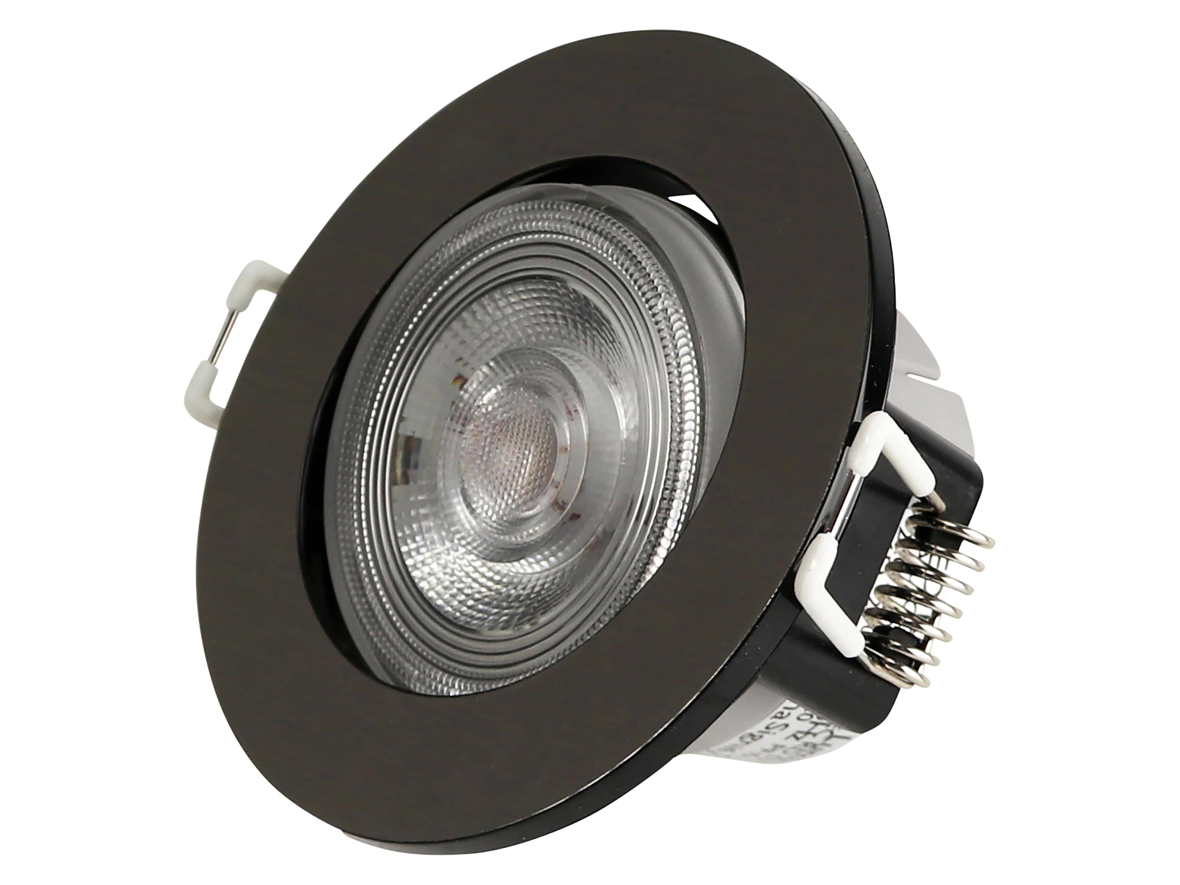 PHILIPS LED-Einbauleuchte, TARAGON, 380lm, 4,5W, 2700K, silber