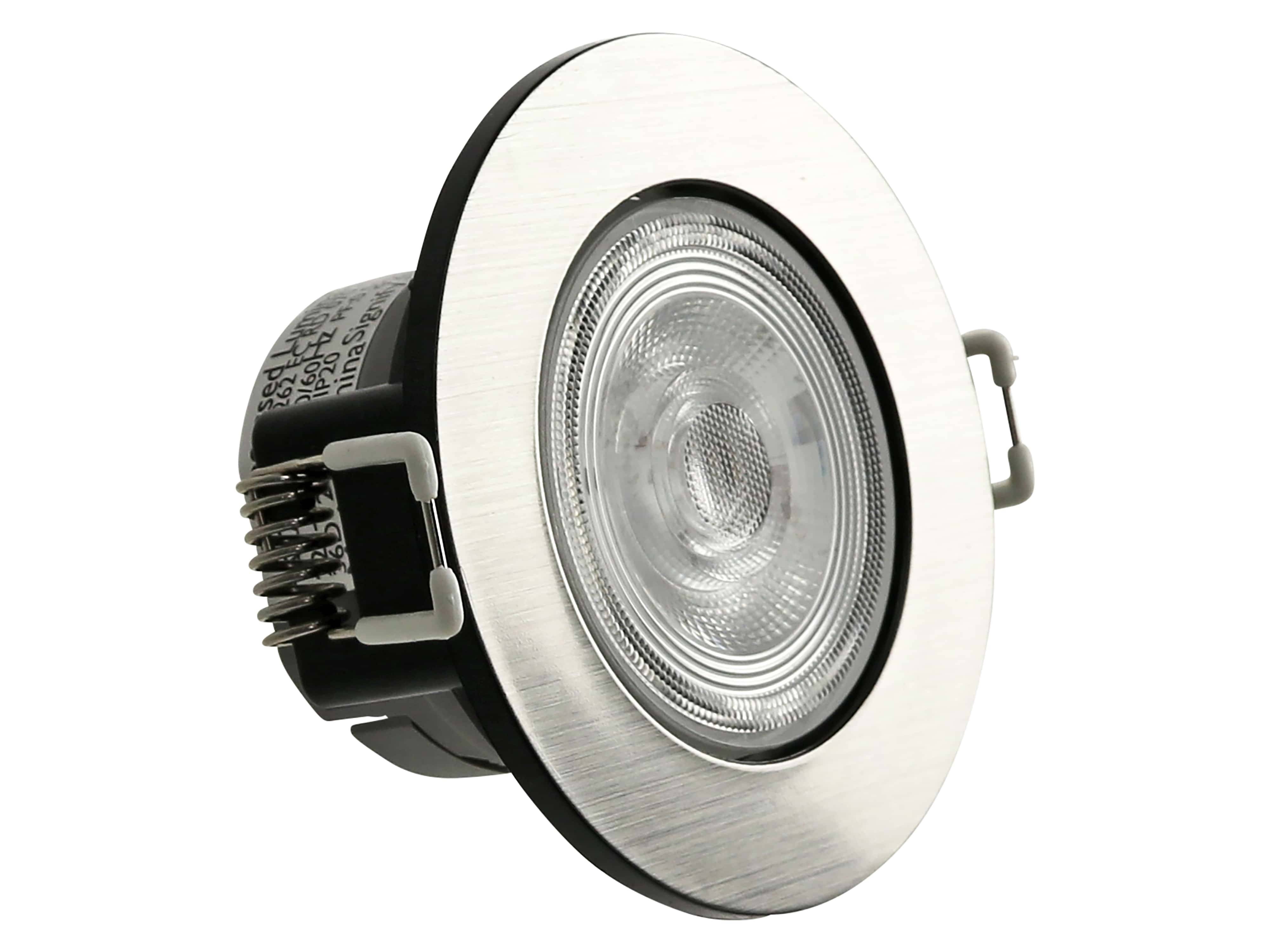 PHILIPS LED-Einbauleuchte, TARAGON, 380lm, 4,5W, 2700K, silber