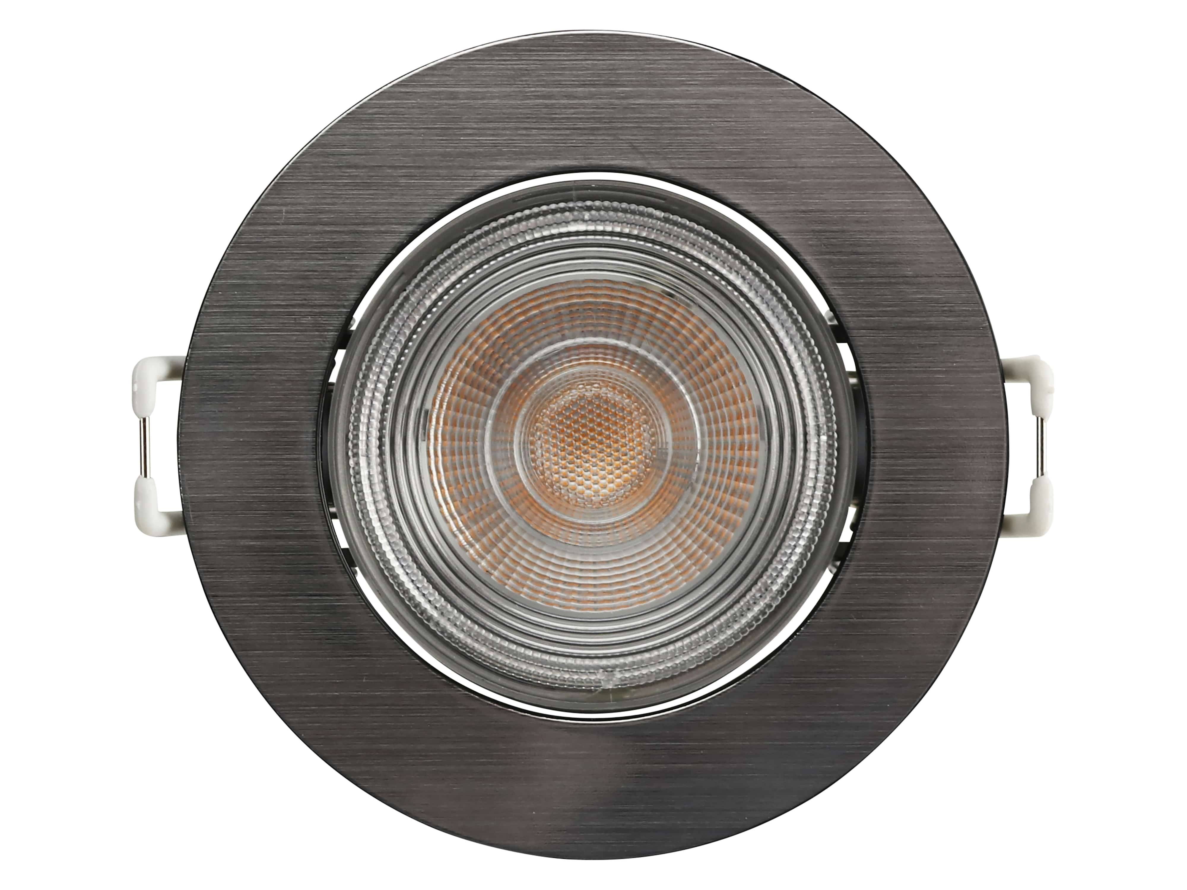 PHILIPS LED-Einbauleuchte, TARAGON, 380lm, 4,5W, 2700K, silber