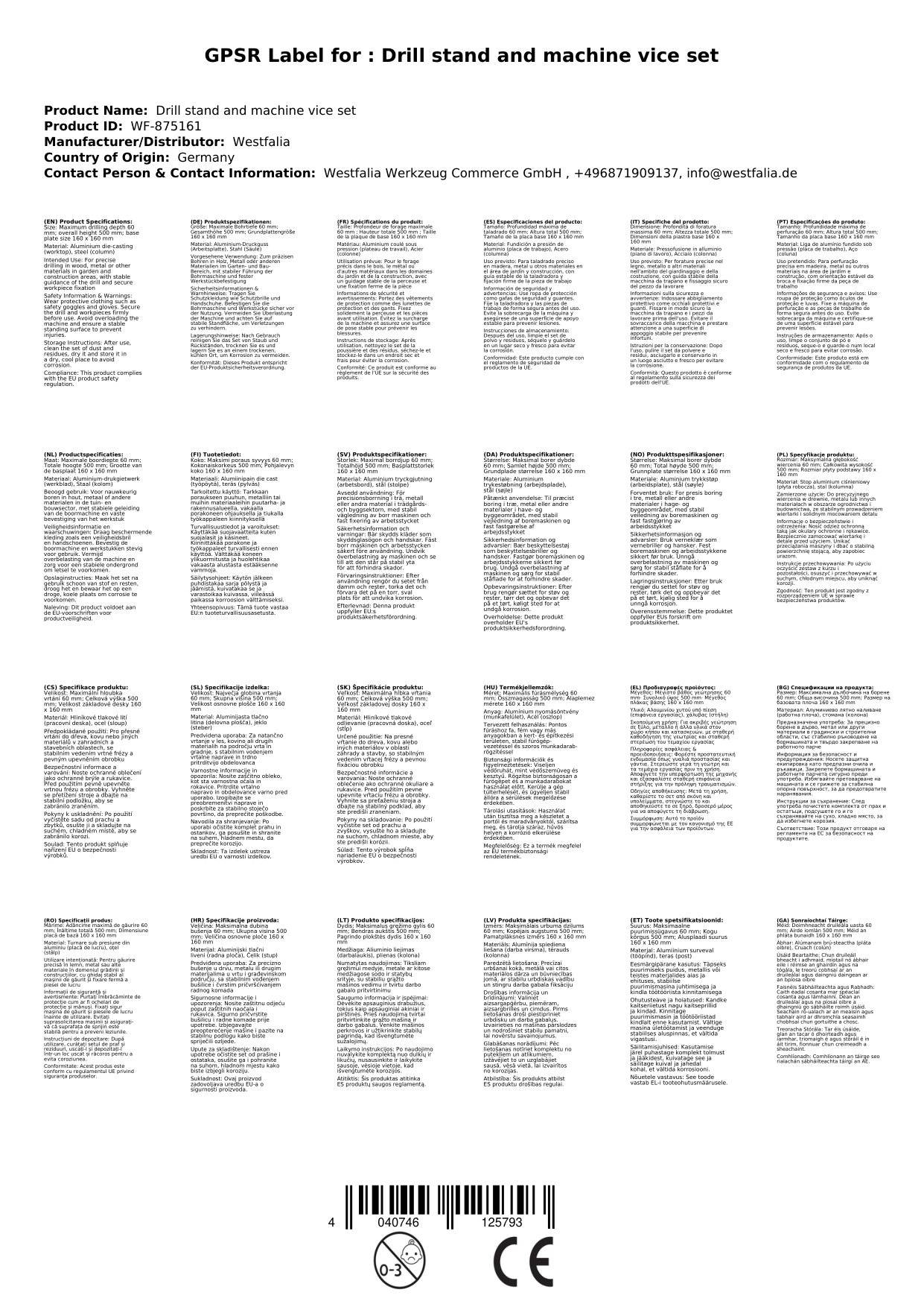 Bohrständer und Maschinenschraubstock im Set