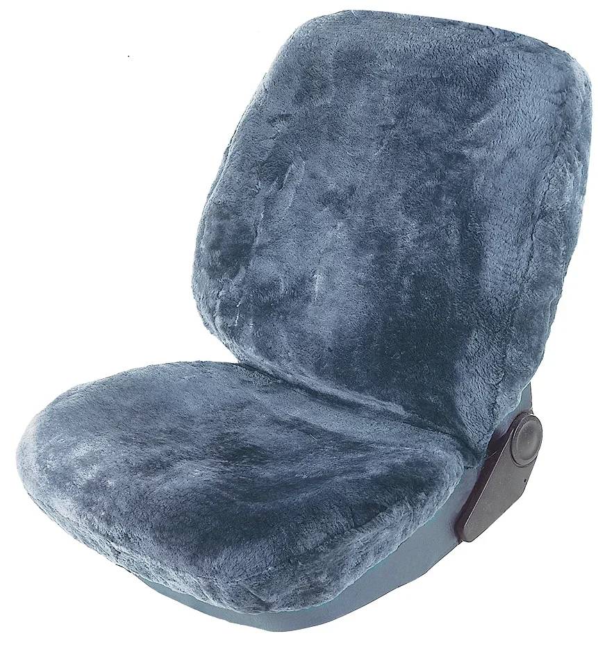 Lammfell Sitzbezug anthrazit