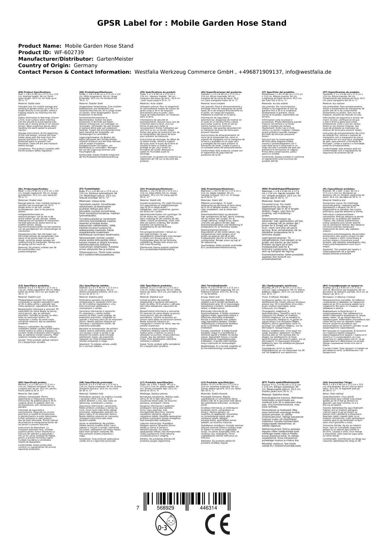 Mobiler Gartenschlauchständer