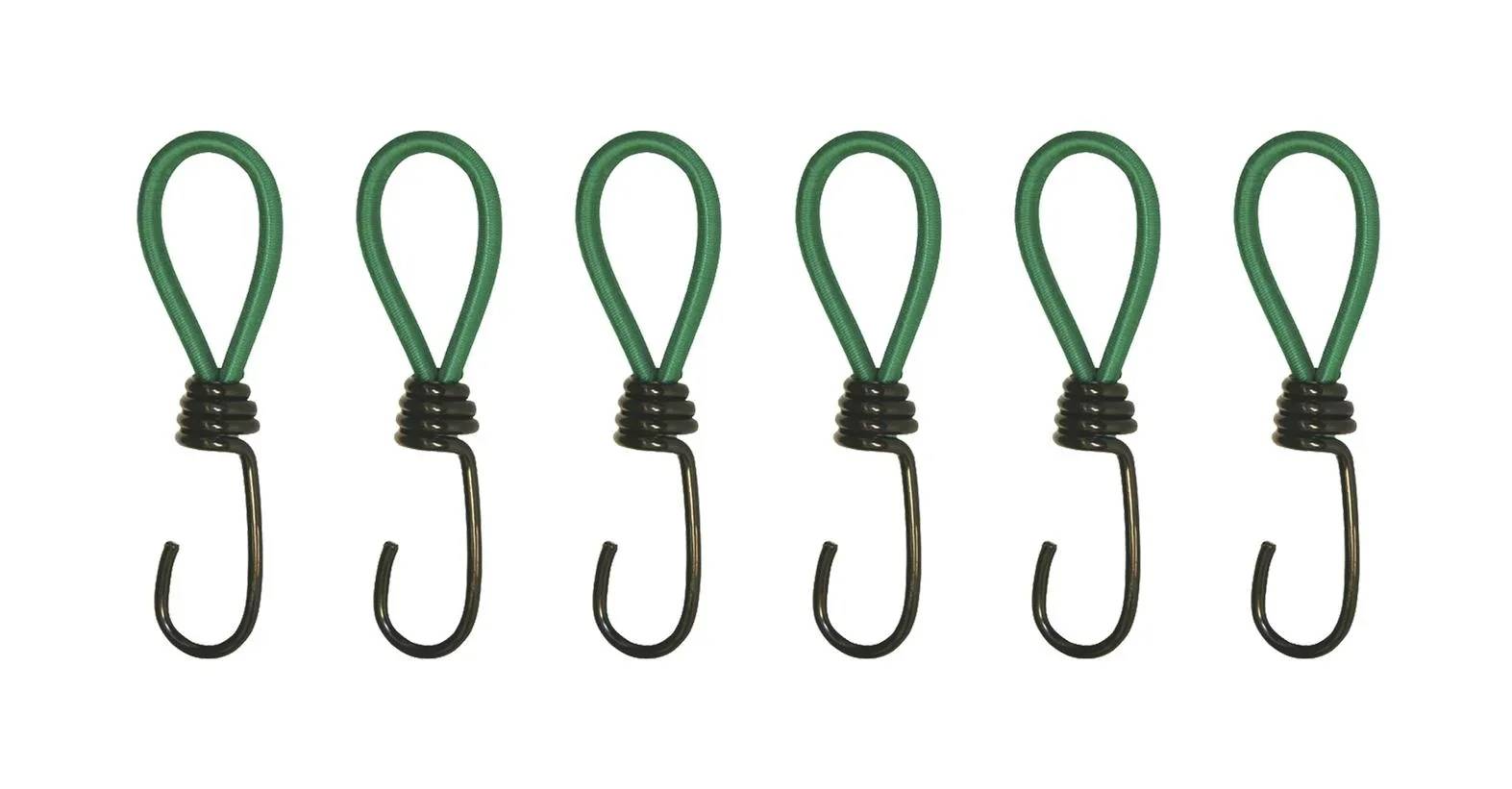 Gummispanner für Ladenetze, Planen u. zur Gepäcksicherung, 6 Stück