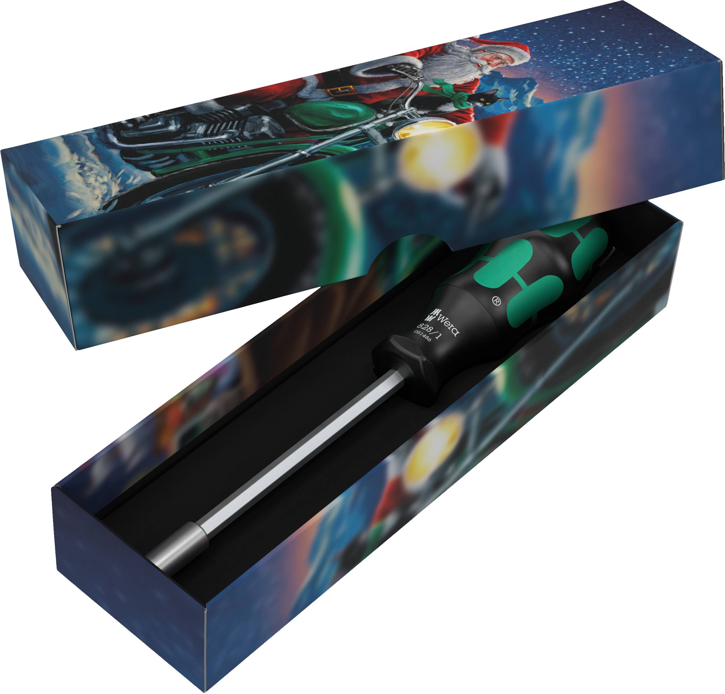 WERA Bits-Handhalter-Set, Kraftform Kompakt 27 Set 1 Christmas 2025, 7-teilig