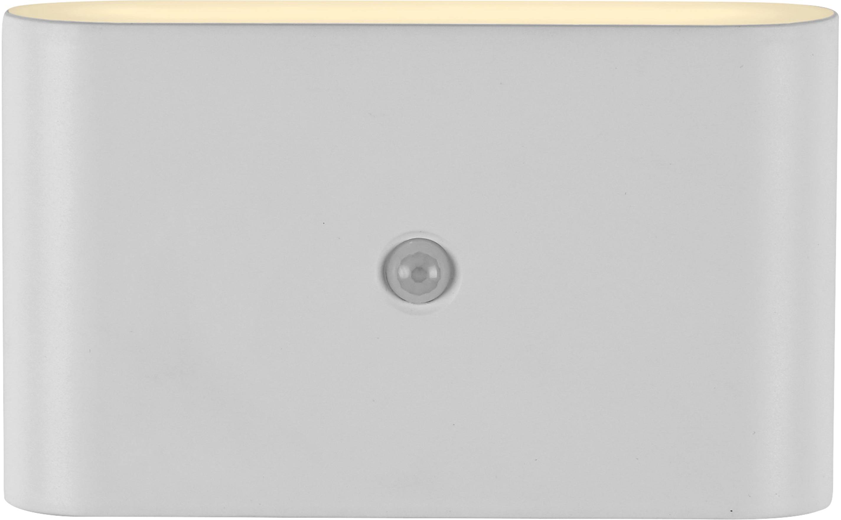 Eine glatte Oberfläche mit einem kleinen, runden, erhabenen Knopf in der Mitte.