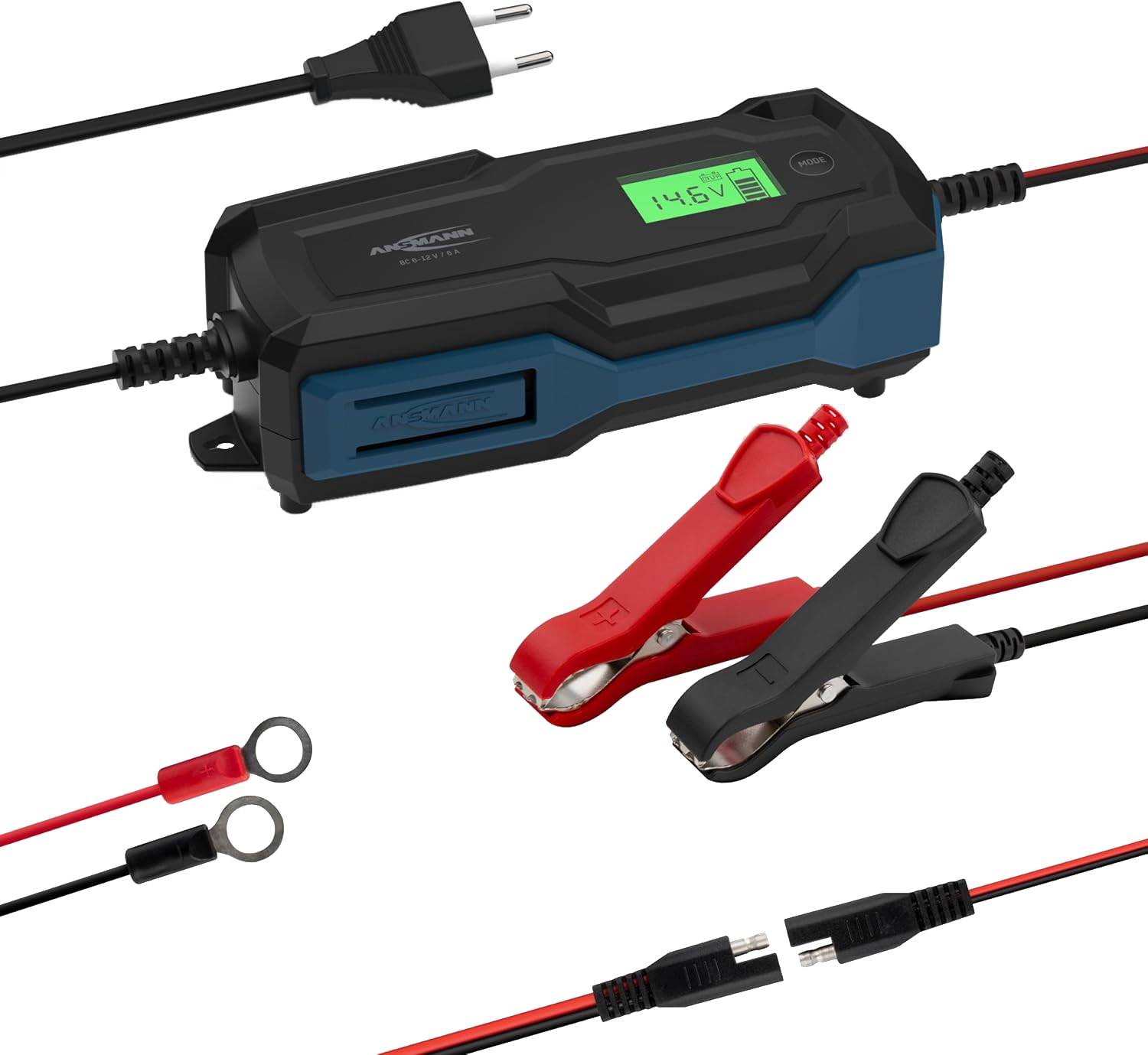 ANSMANN Autobatterie-Ladegerät + KFZ-Batterietester