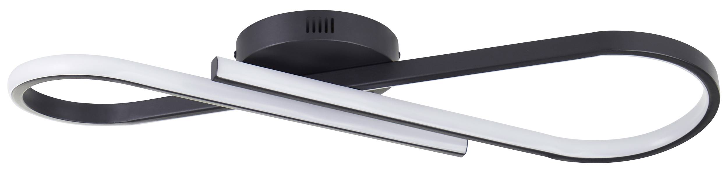 BRILLIANT LED-Deckenleuchte, 24 W, 3000 K, 2800 lm, warmweiß, IP20, schwarz