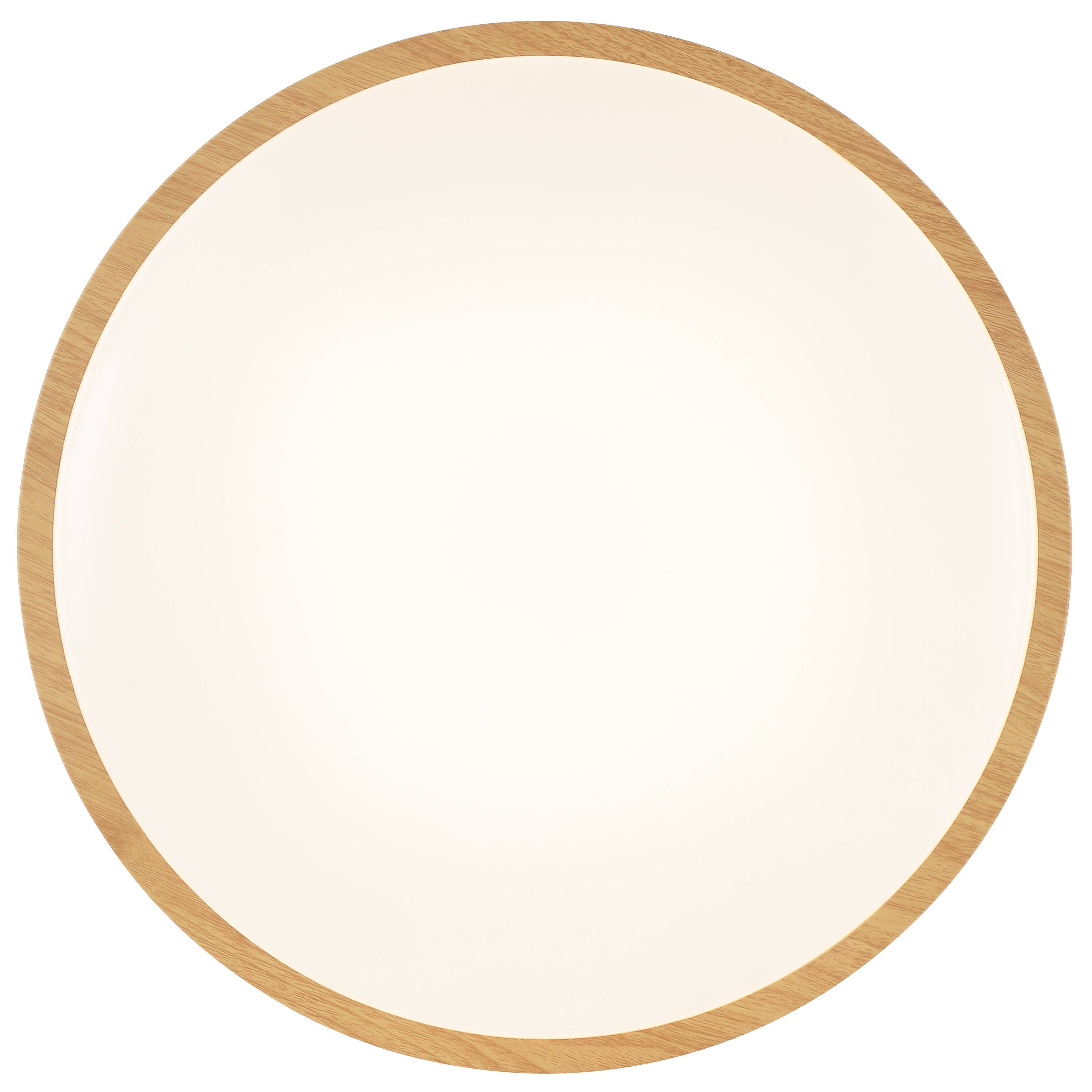 BRILLIANT LED-Deckenleuchte, Ø 38,5 cm, 24 W, 3000 K, 2300 lm, warmweiß, IP20, Holzoptik