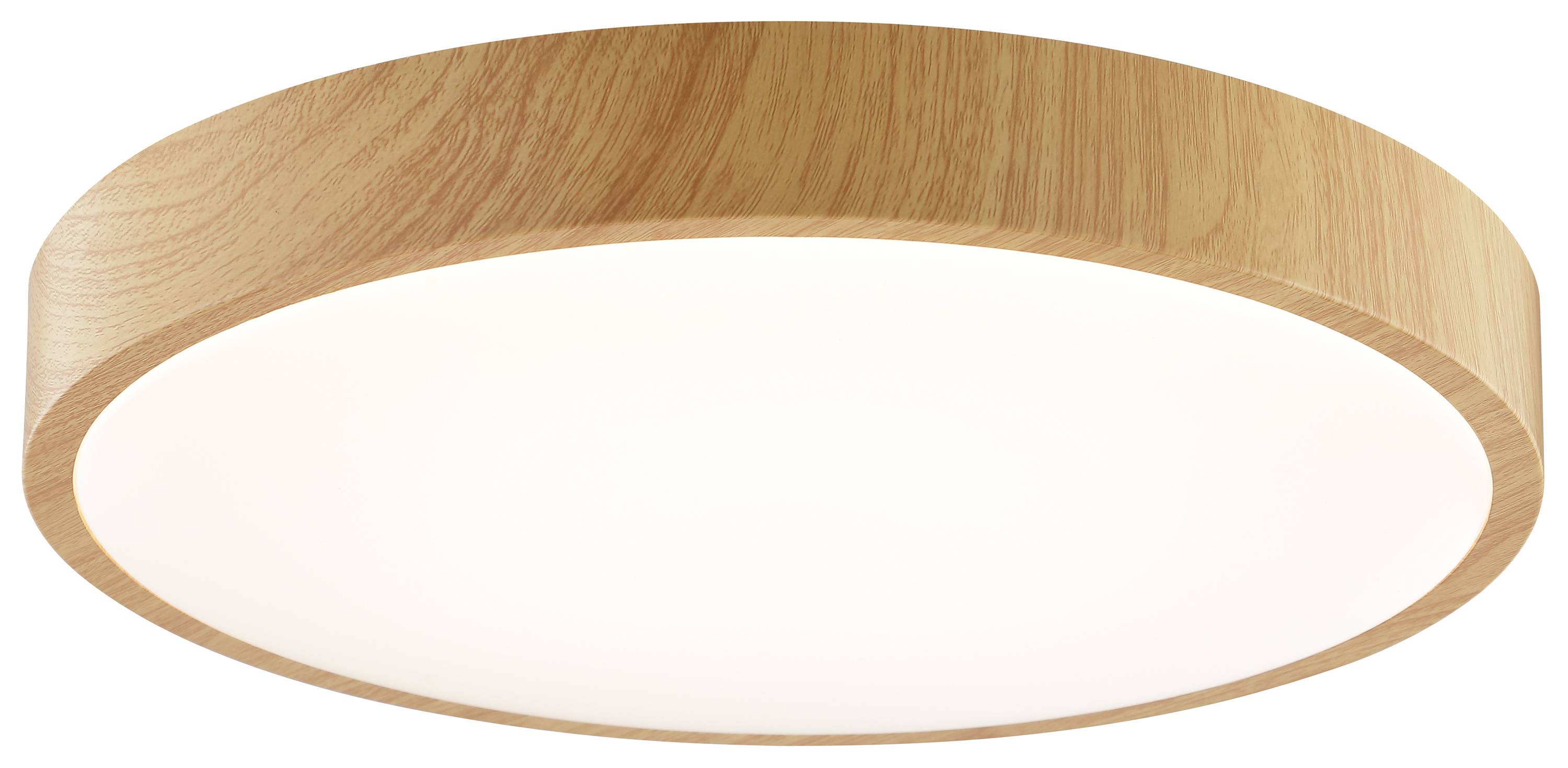 BRILLIANT LED-Deckenleuchte, Ø 38,5 cm, 24 W, 3000 K, 2300 lm, warmweiß, IP20, Holzoptik