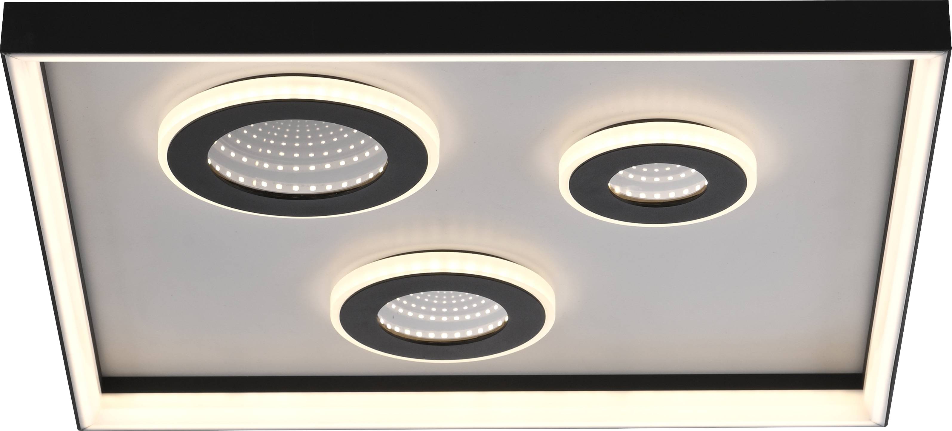 PAUL NEUHAUS LED-Deckenleuchte 6856-18 schwarz, 32 W, 4000 lm, CCT, Fernbedienung