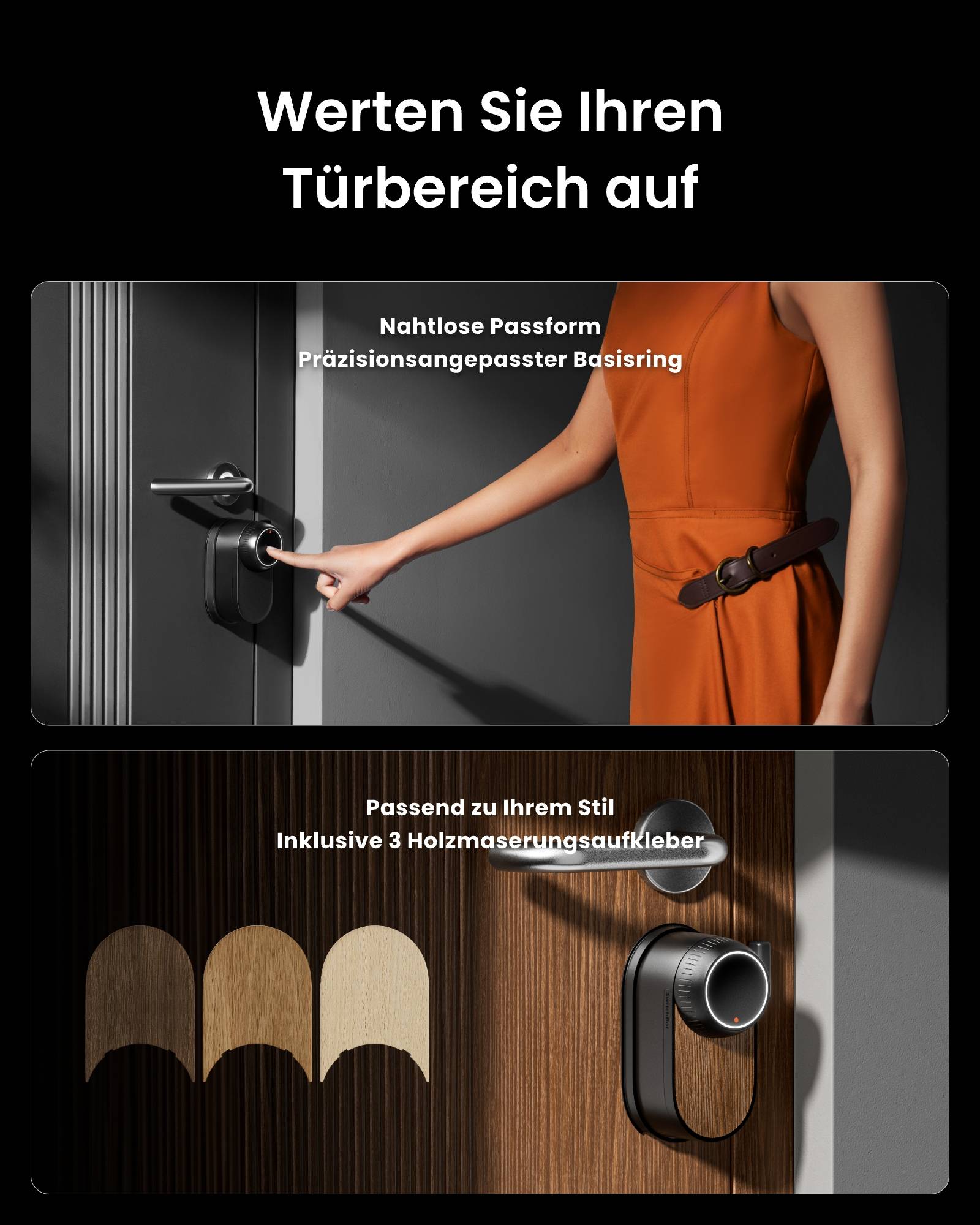 SWITCHBOT Ultra Touch Keypad Bundle, schwarz