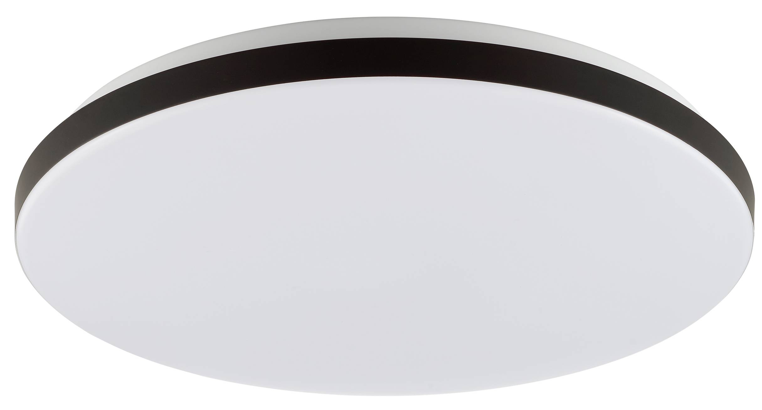 BRILLIANT LED-Deckenleuchte, Ø 39 cm, 20W, CCT, 2400lm, IP20, IC-RGB, mit Fernbedienung, weiß/schwarz