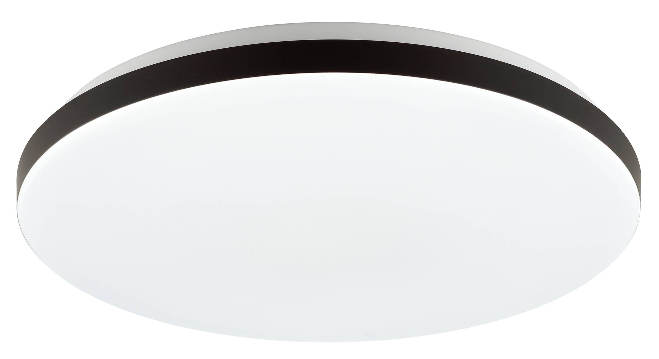 BRILLIANT LED-Deckenleuchte, Ø 39 cm, 20W, CCT, 2400lm, IP20, IC-RGB, mit Fernbedienung, weiß/schwarz