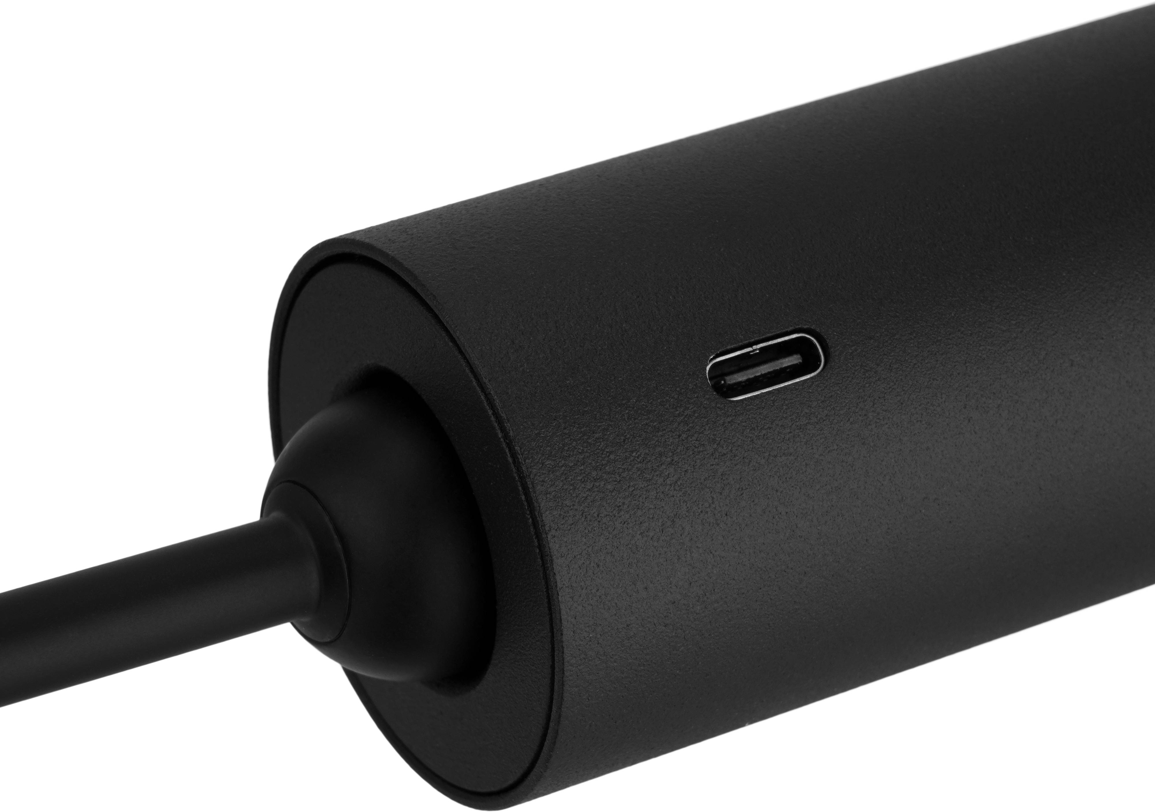 REV LED-Akku-Pendelleuchte, 2W, CCT, 130lm, warmweiß, neutralweiß, kaltweiß, IP20, schwarz