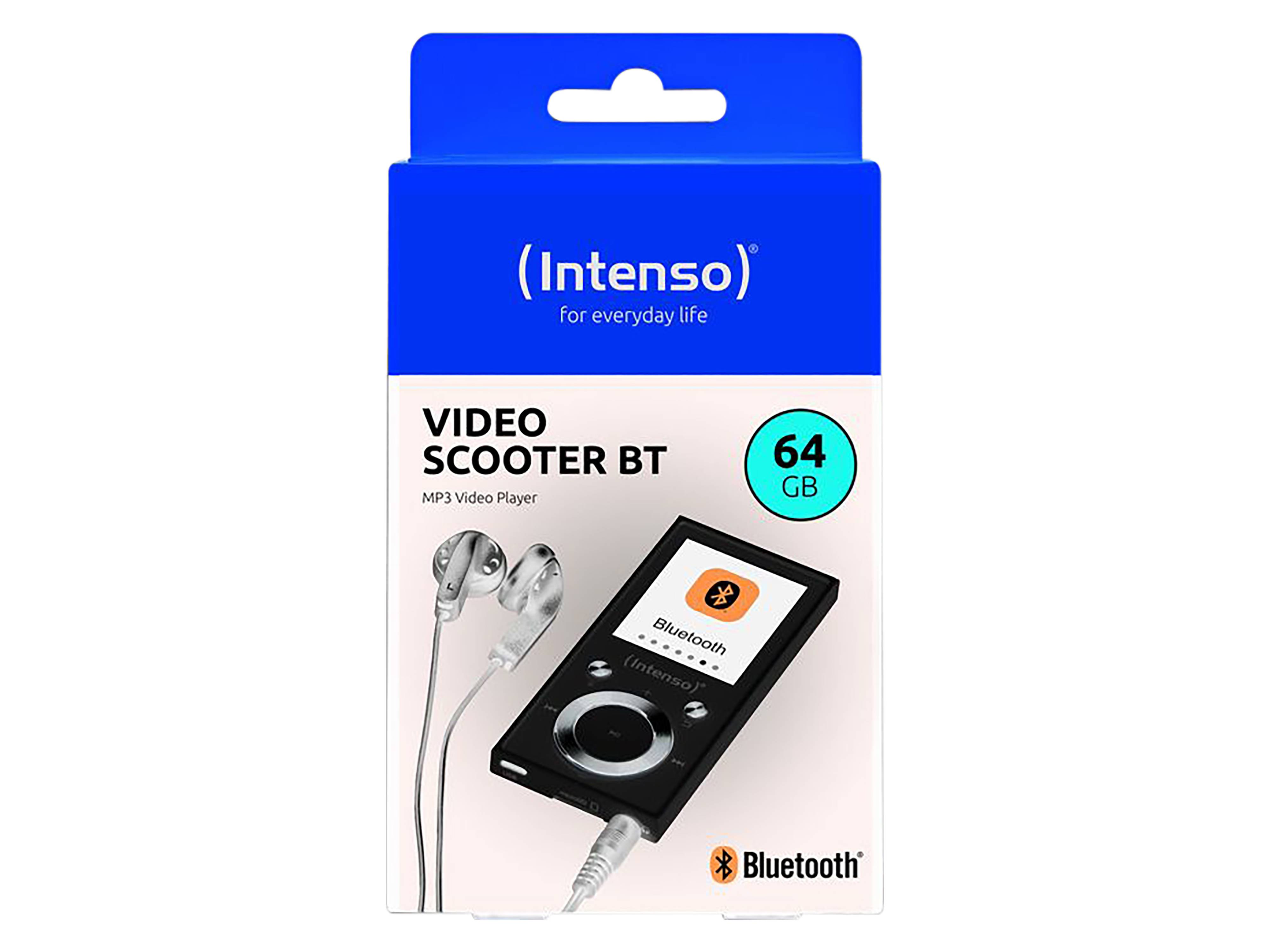 INTENSO MP3-Videoplayer 3717492, Video Scooter BT, 64GB, 4,6 cm (1,8"), weiß