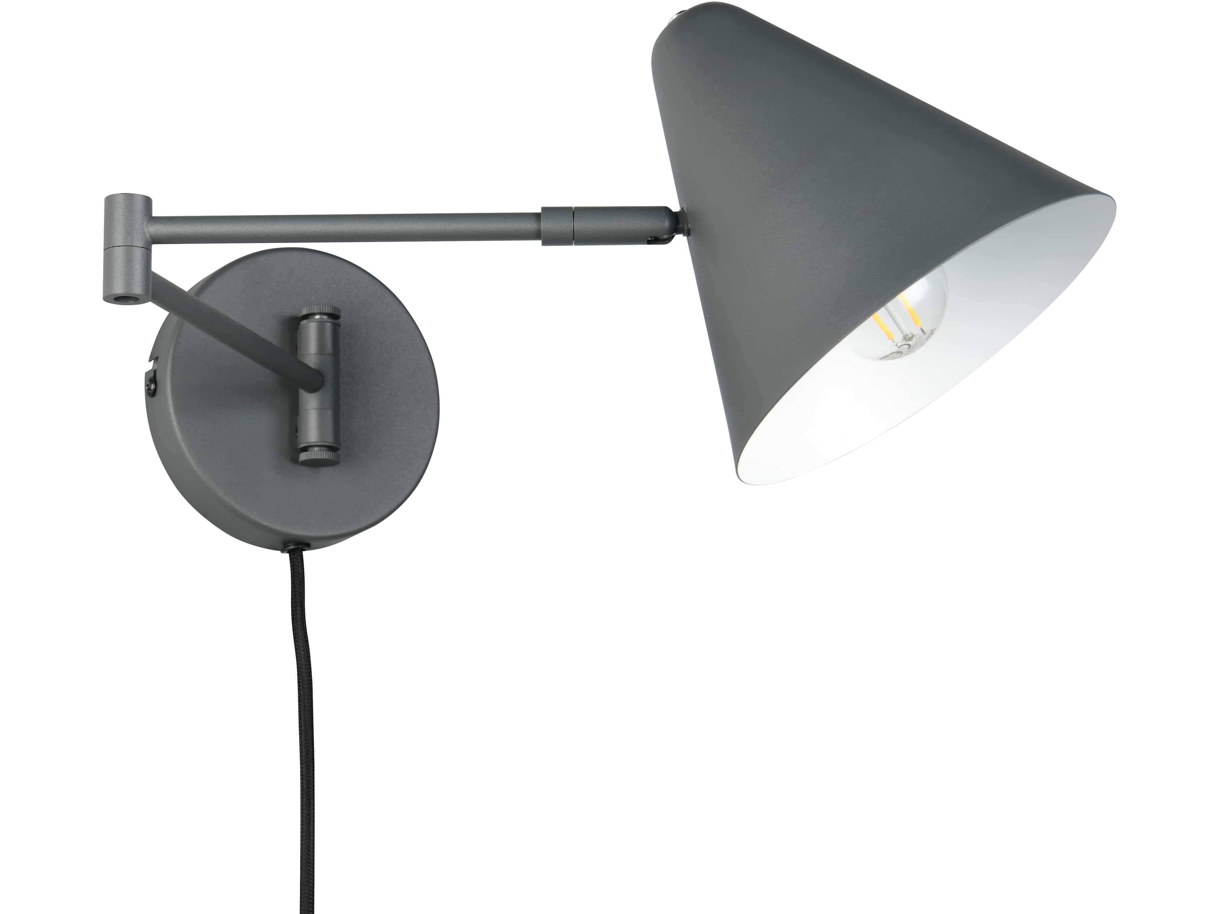 TRIO Wandleuchte Cosima 263970142, E14, ohne LM, IP20, anthrazit