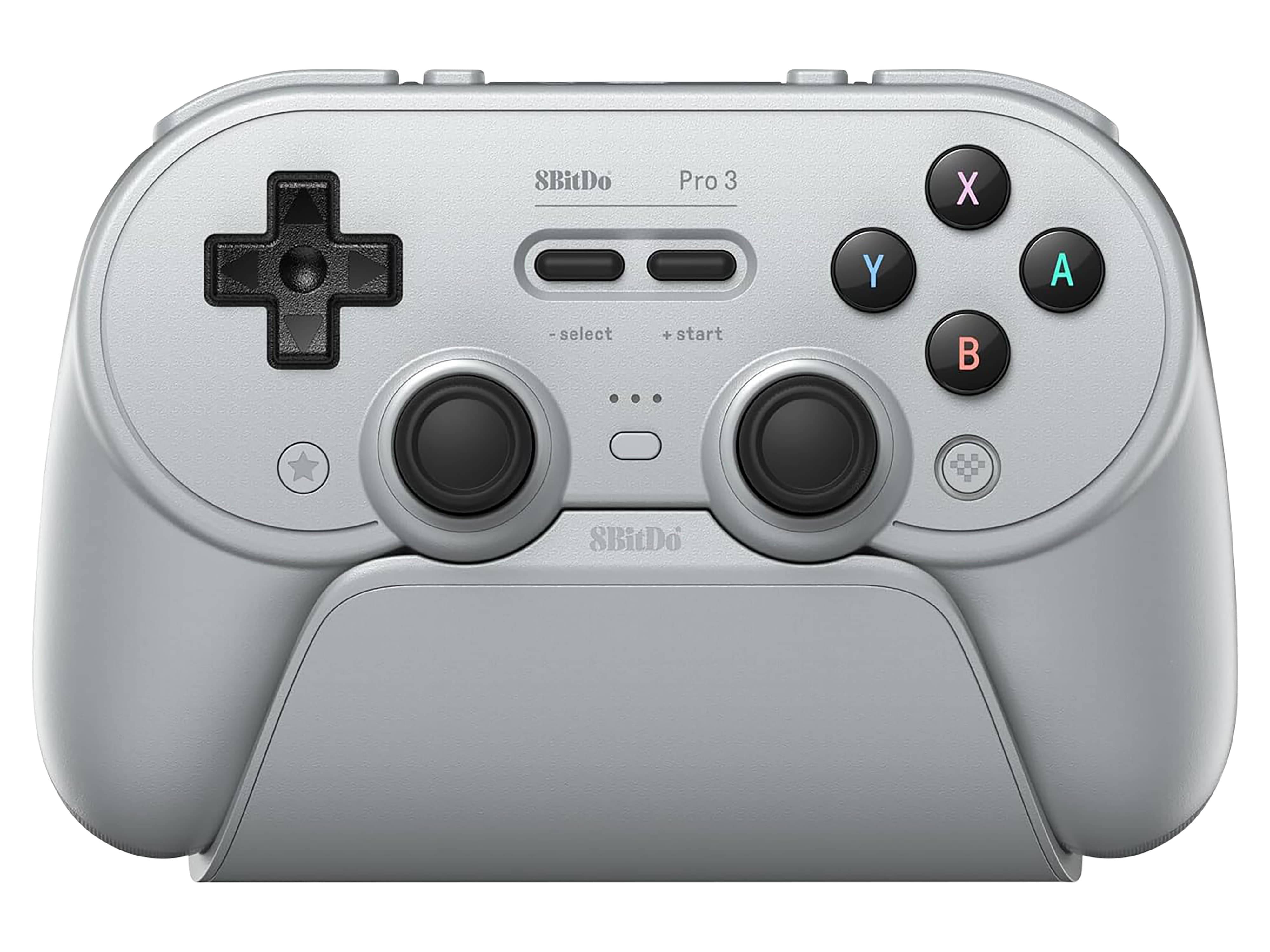 8BITDO Pro 3 Bluetooth Controller & Dock, grau