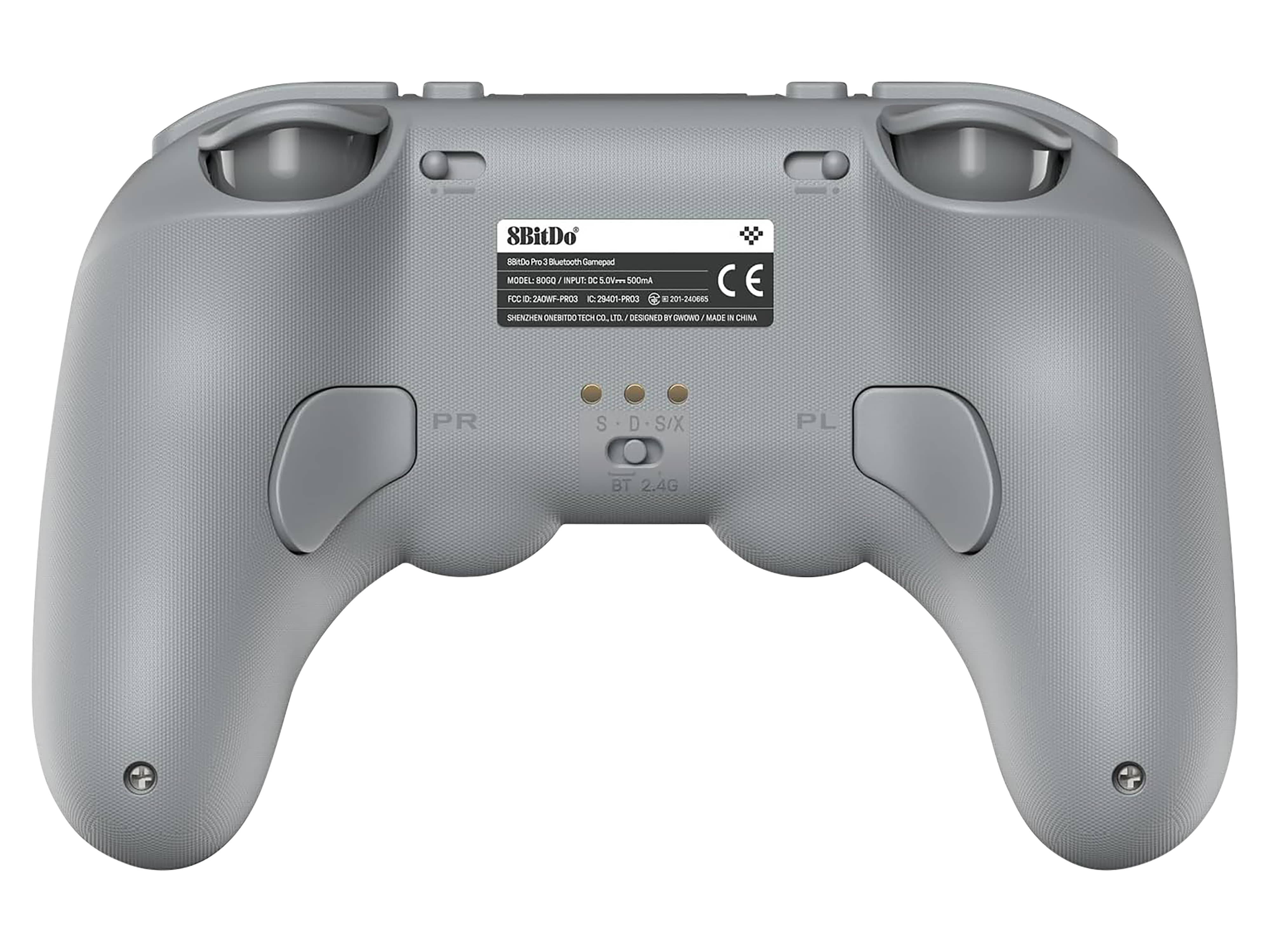 8BITDO Pro 3 Bluetooth Controller & Dock, grau