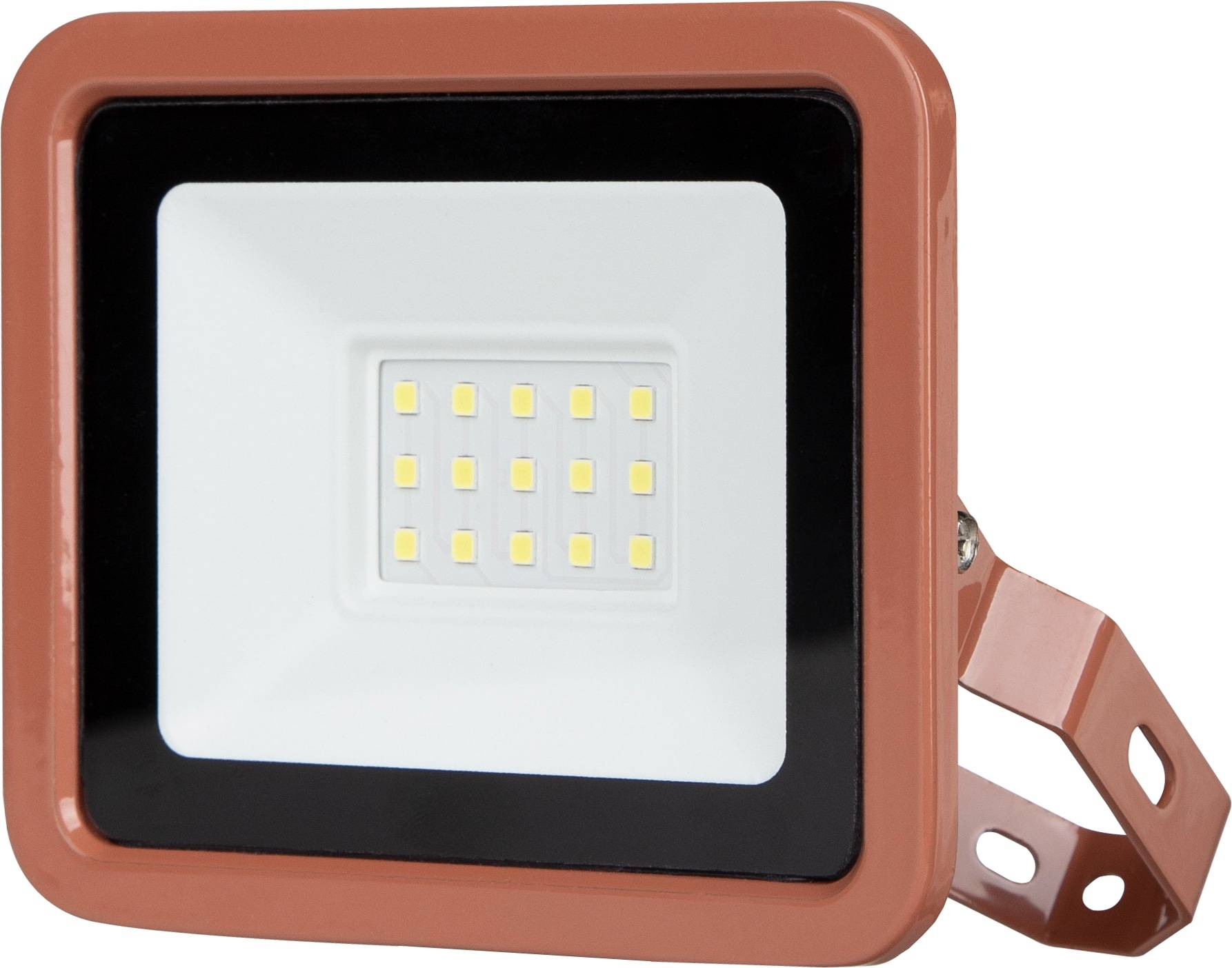 REV LED-Fluter Eco+, 10W, 6500K, 800lm, kaltweiß, IP65, terracotta