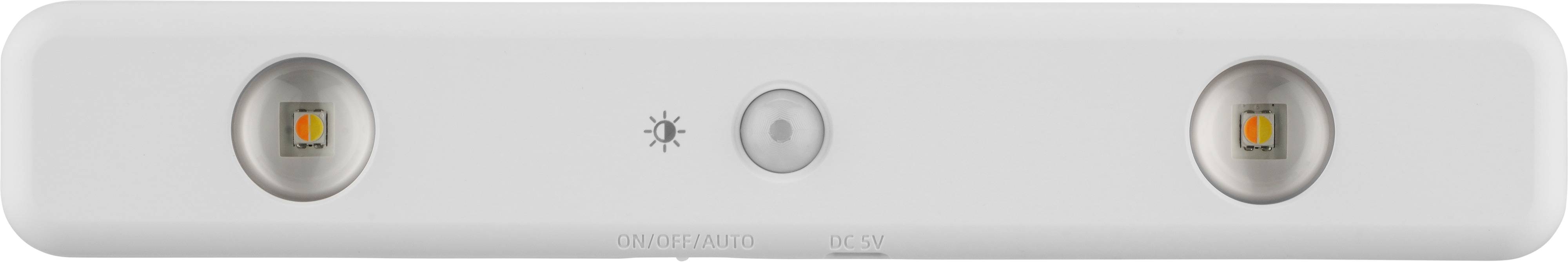 REV LED-Akku-Unterbauleuchte, Bewegungsmelder, 1W, CCT, 100lm, IP, weiß, 2-fach, 23 cm