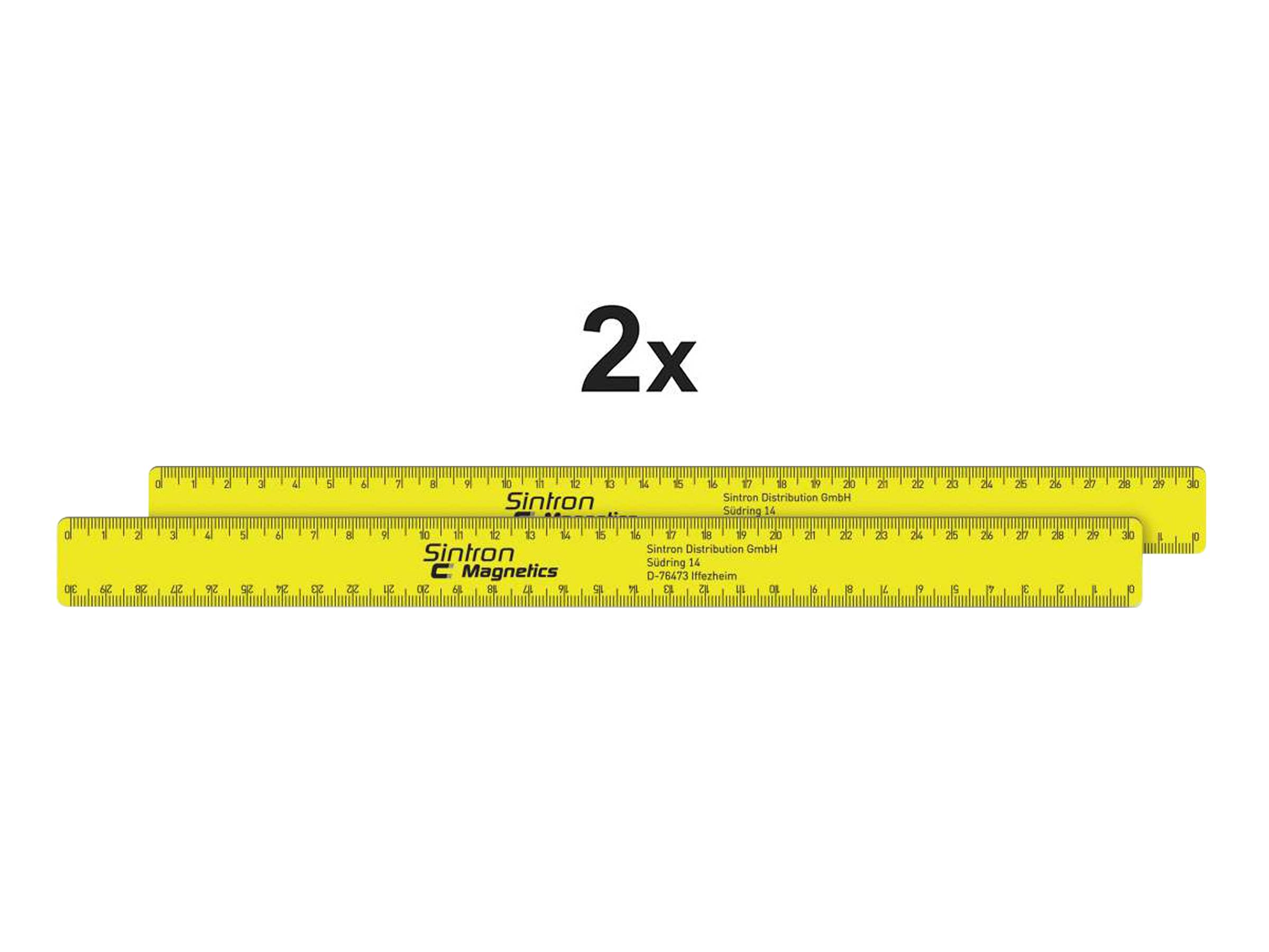 SINTRON Magnetlineal Magnetics 30 cm, 2 Stück