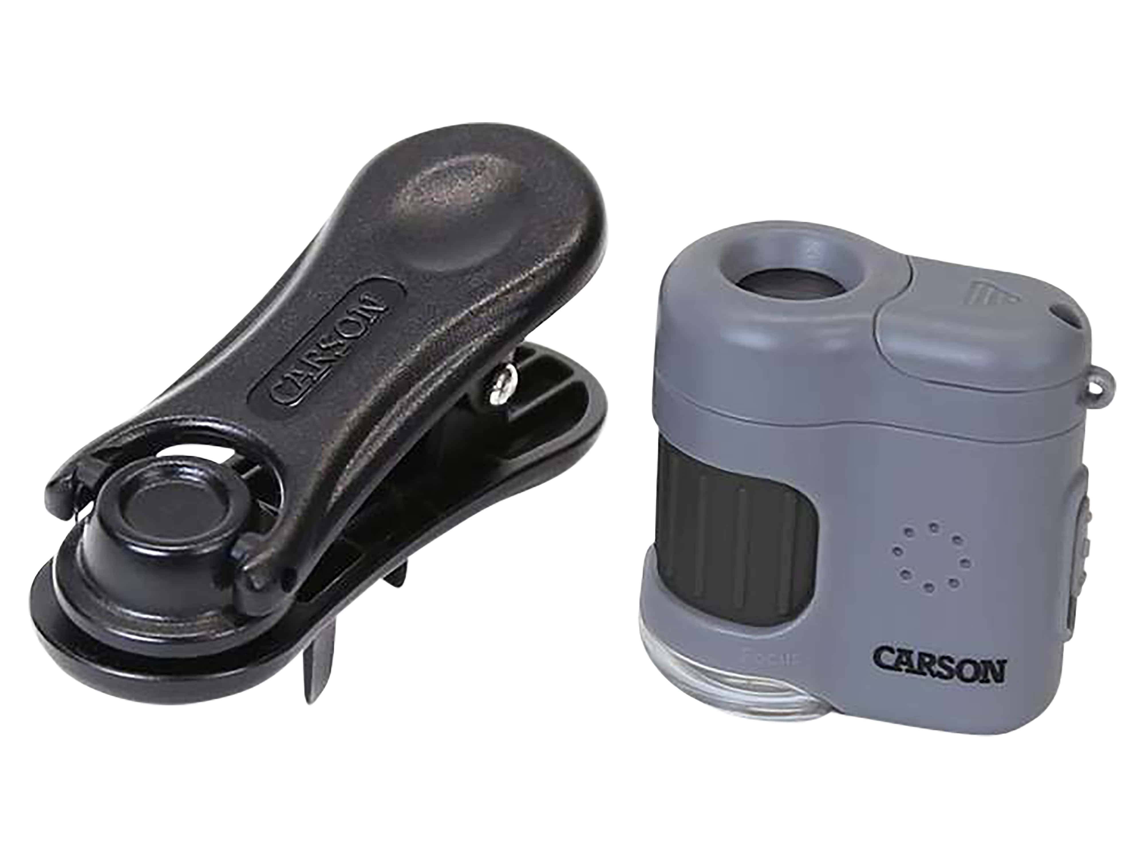 SINTRON Taschenmikroskop MM-380 MicroMini, 20x Vergrößerung, LED- und UV-Beleuchtung, Smartphone-Adapter