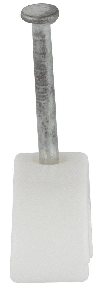 REV Nagelschelle mit Nagel, 7... 11 mm, weiß, 200 Stück