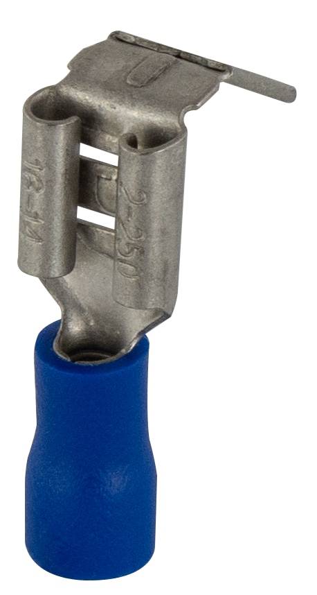 REV Flachsteckhülse mit Abzweig, blau, 6,3 x 0,8 mm, 25 Stück