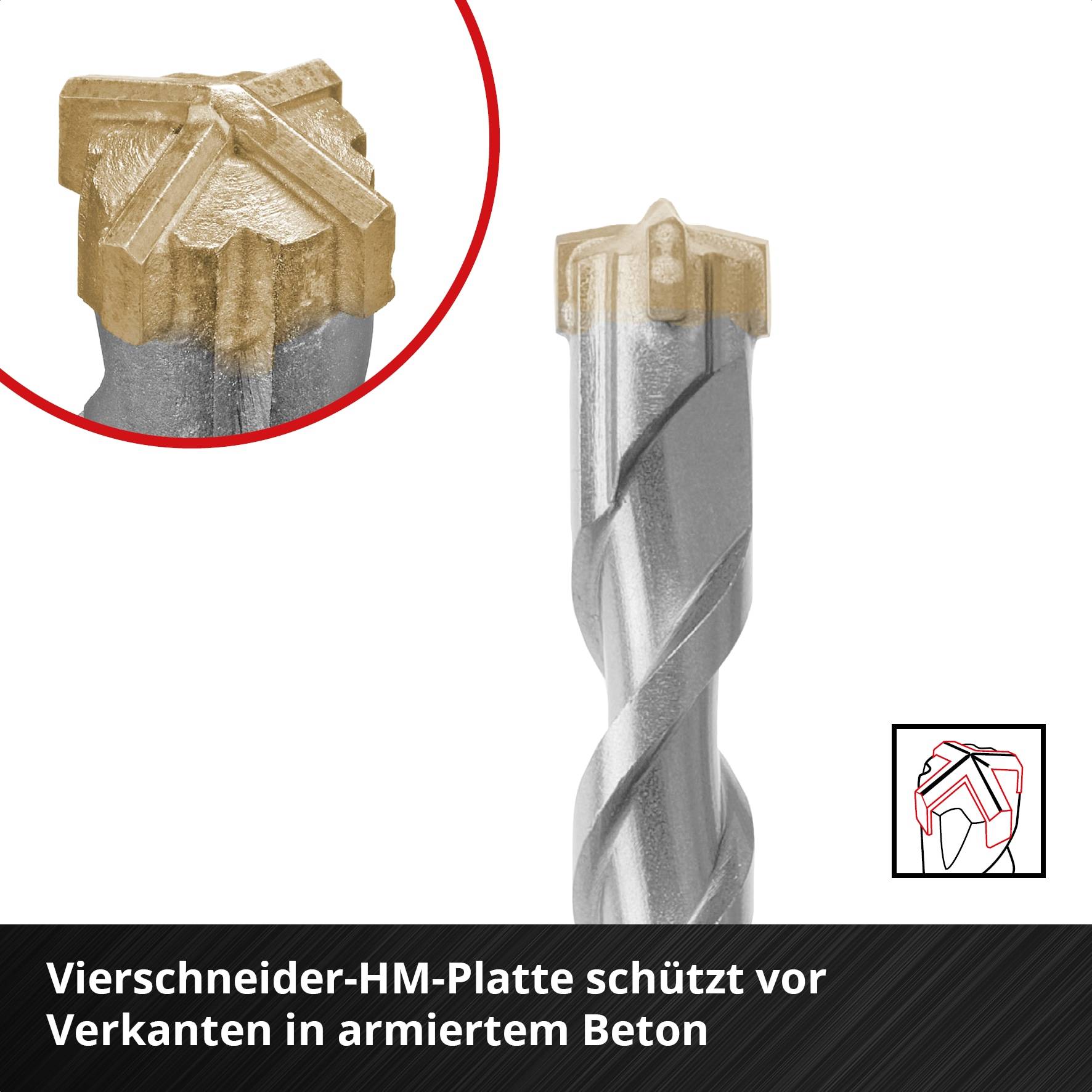 EINHELL SDS-Plus Hammerbohrer-Set, 265505, 5-10 mm, 5-teilig